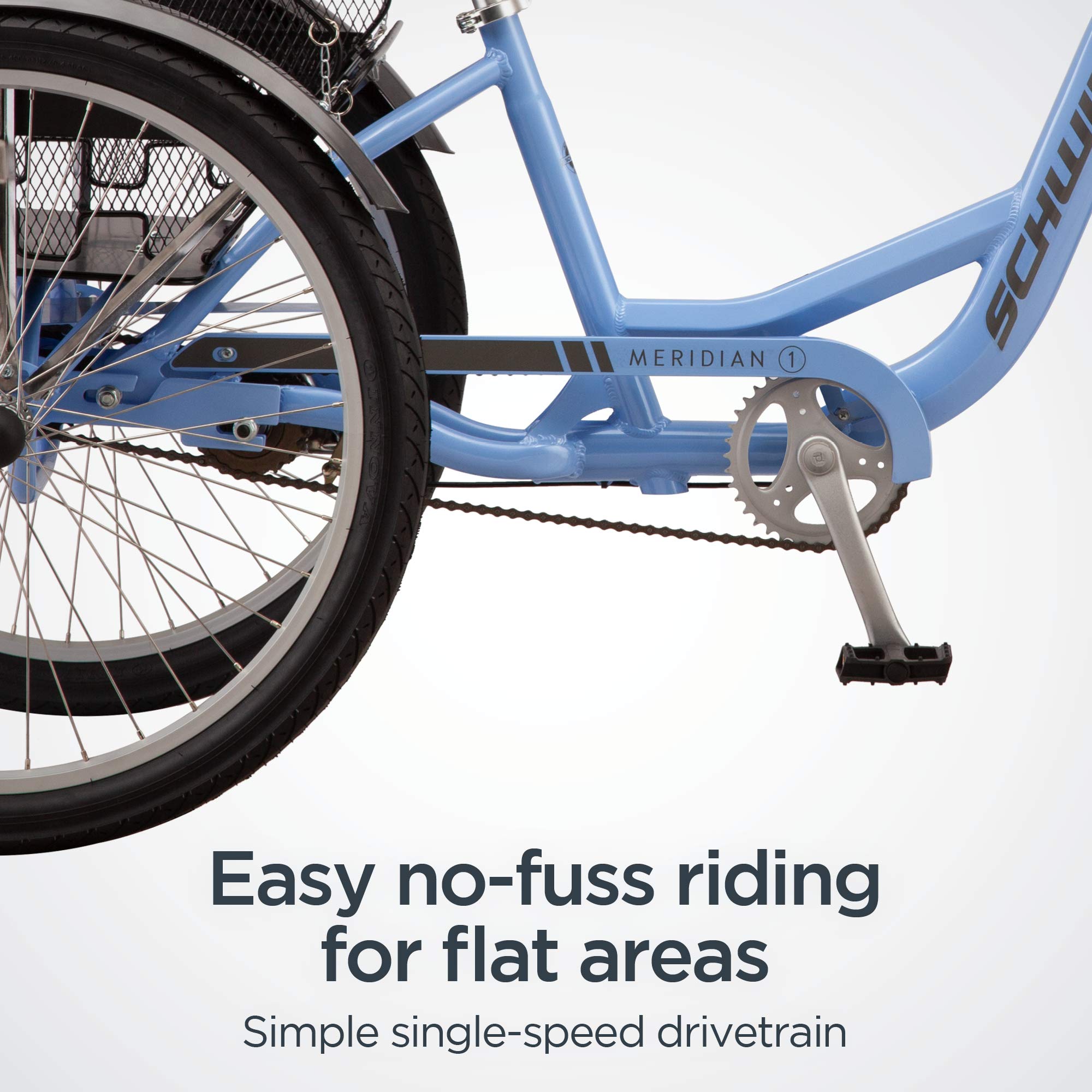 Schwinn Meridian Adult Tricycle, 24 or 26Inch Wheel Options, Low Step