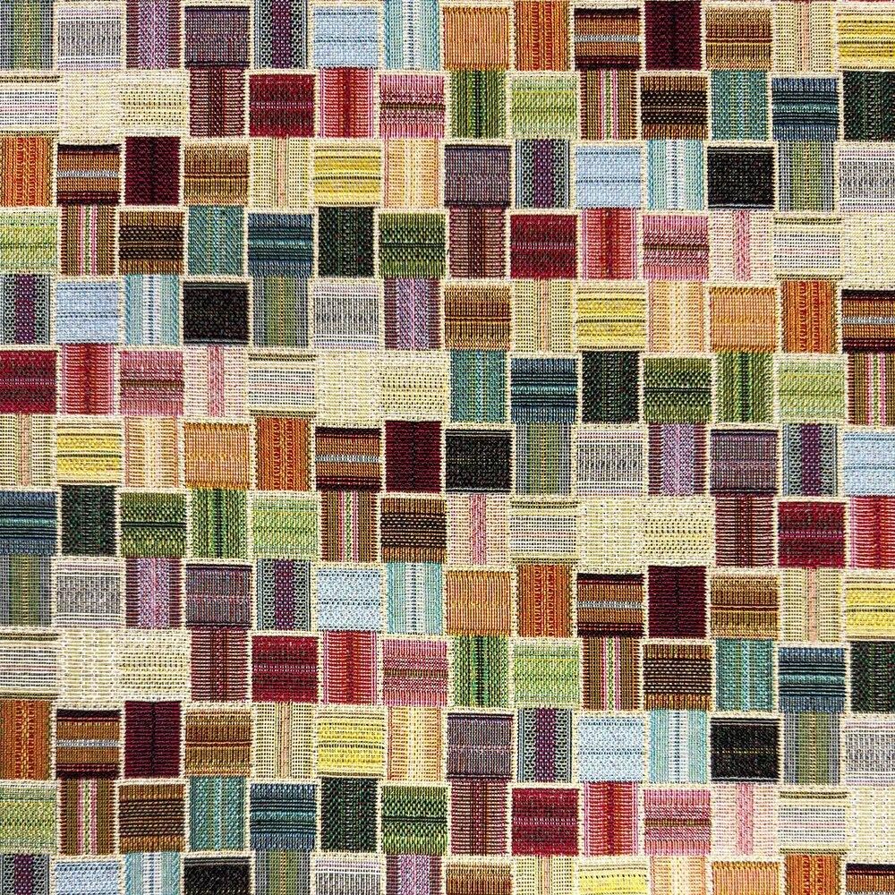 Crs Fur Fabrics Multicolour Cotton Woven Tapestry Upholstery Fabric Material Sintra 1Mtr