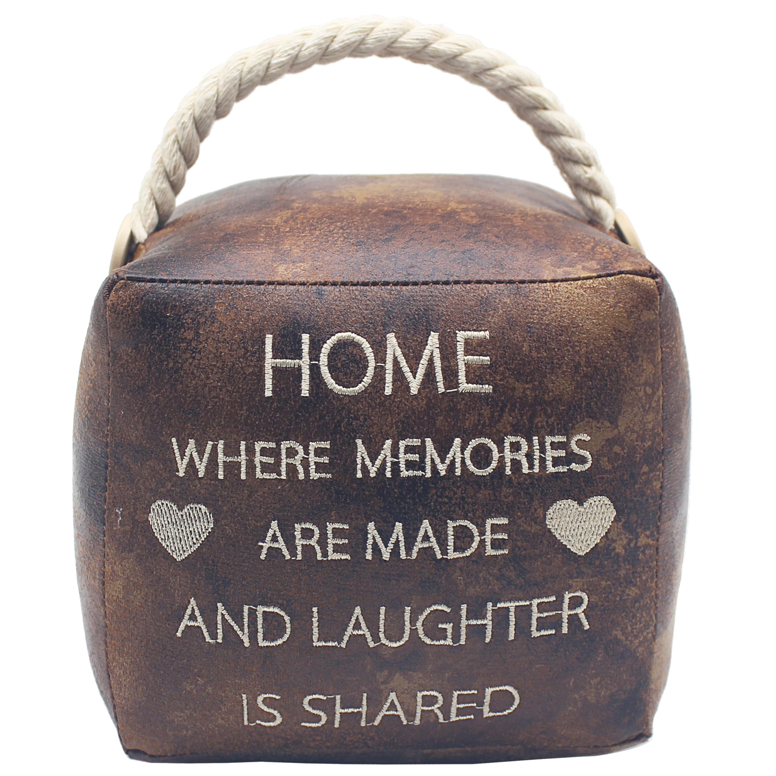 Lesser & Pavey Faux Leather Memories Doorstop for Home & Office | Stylish Door Wedges & Door Stoppers for Floor | Door Stops for Indoors & Outdoors | Reliable Door Wedges for Bedroom
