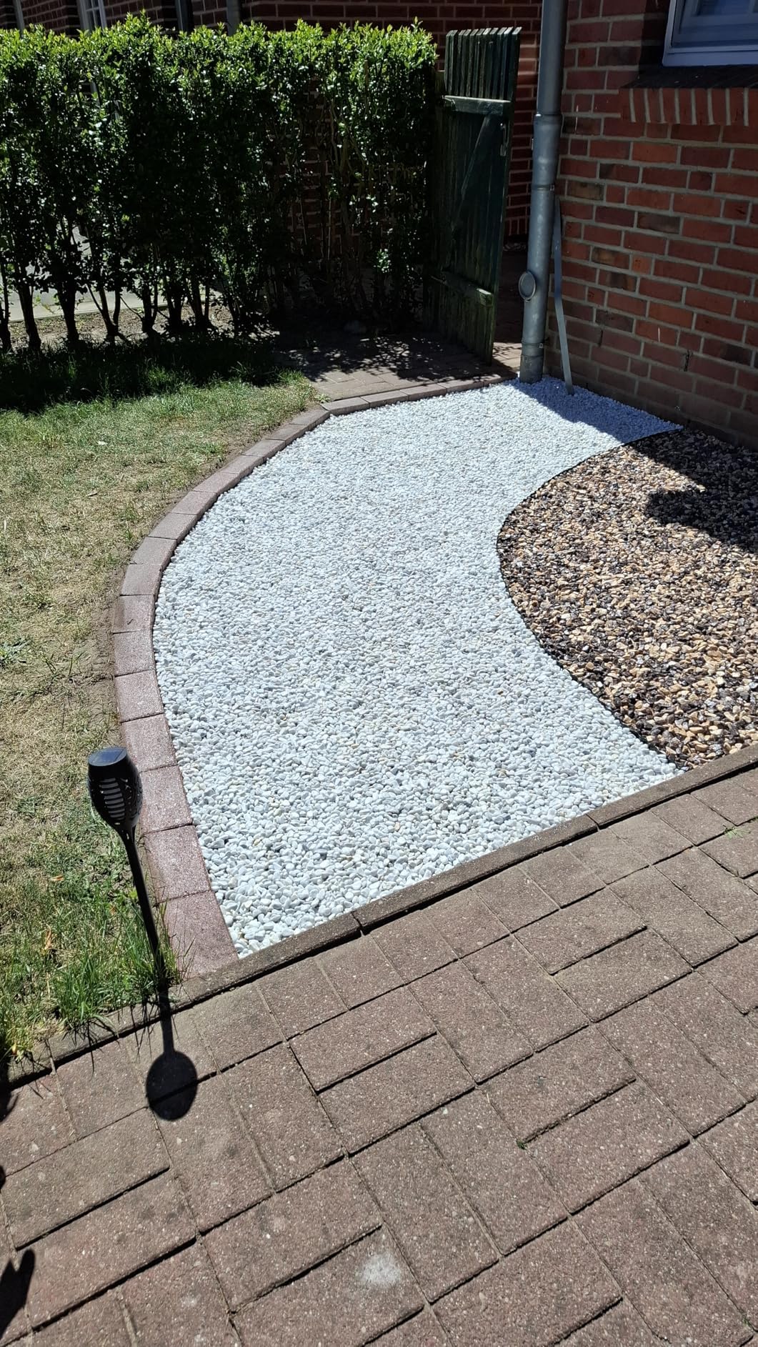 Kiesbinder/Kiesverfestiger (5L) Bindemittel für Kies Schotter und Mulch aller Art Mulchbinder Gartenbahn Steinweg Dauerhafte Bindung - Hält bis zu 3 Jahren.