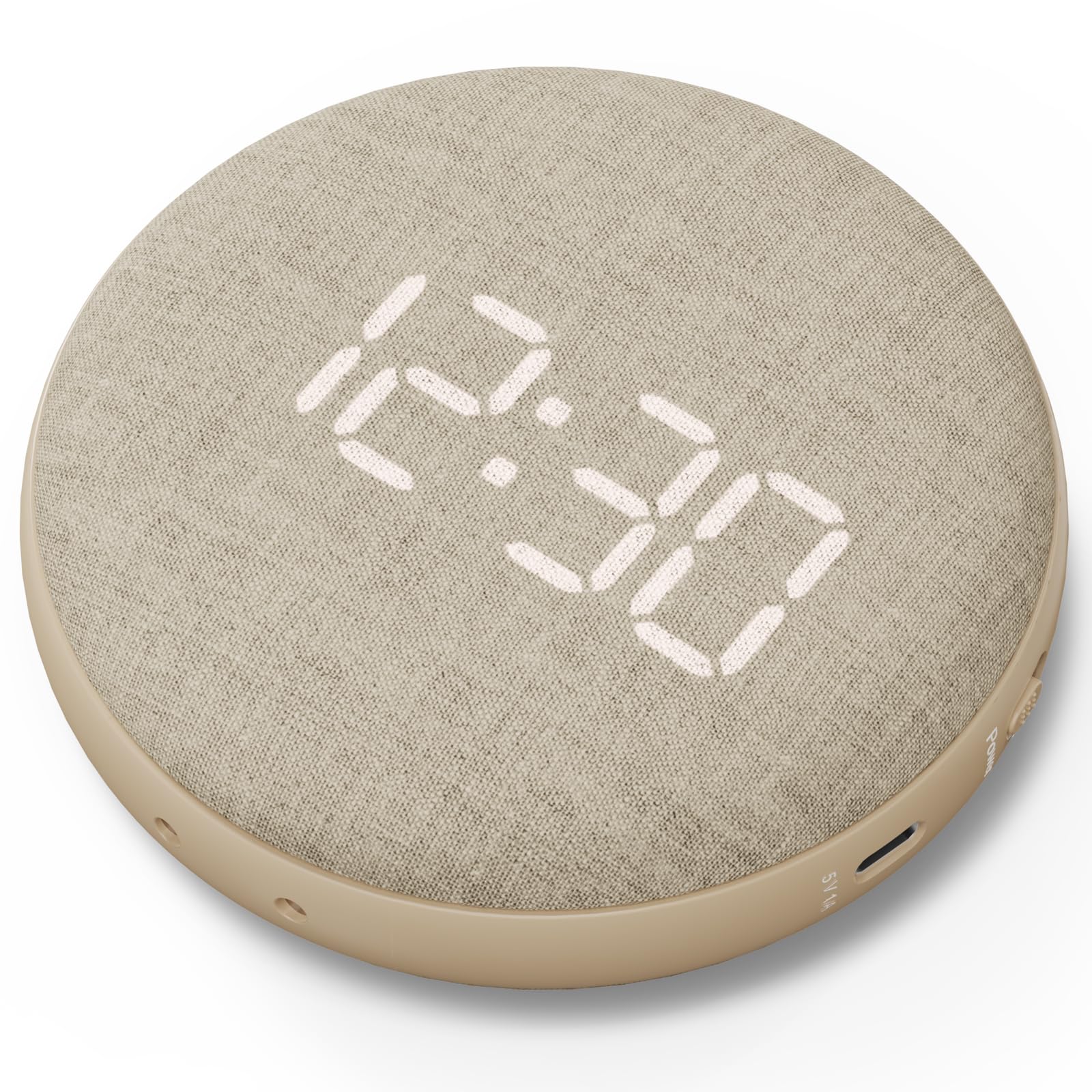 REACHER réveil vibrant de voyage pour adultes qui dorment profondément, silencieux, double alarme, vibreur compact à placer sous l’oreiller, rechargeable, à batterie, petit et portable