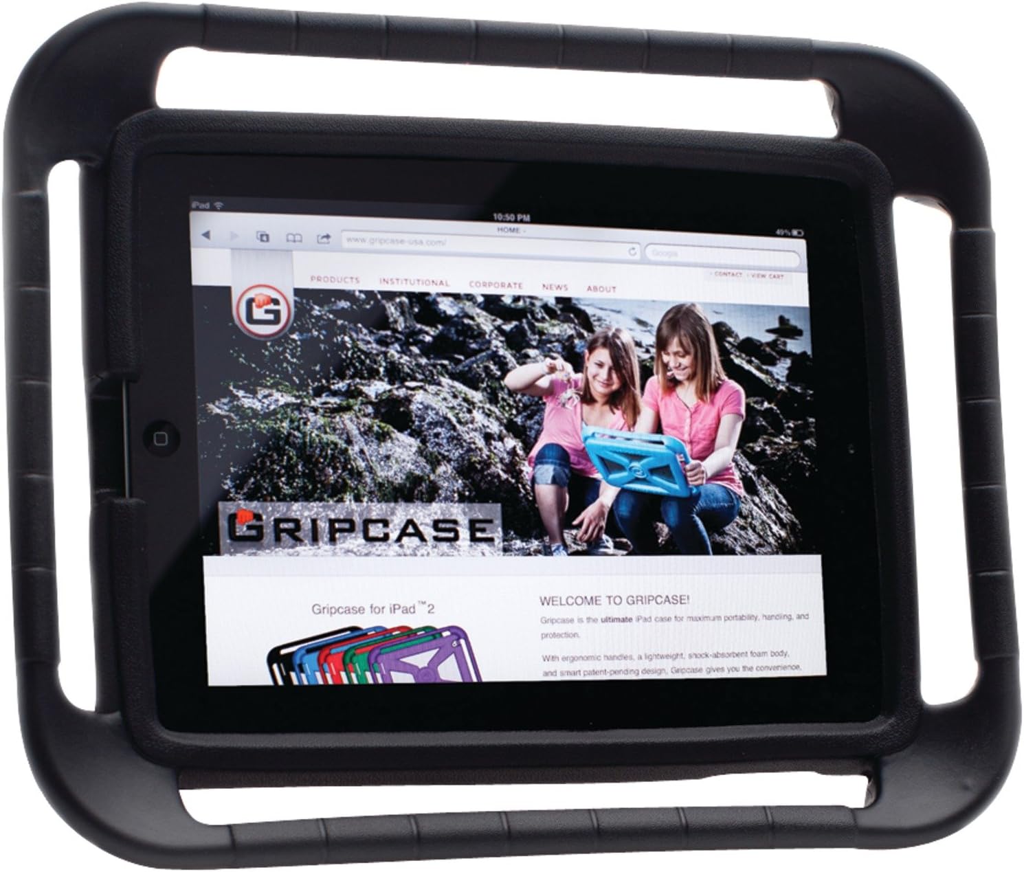 Case for iPad 3G/iPad 2 with Retina Display, Black (I2BLK-USP)