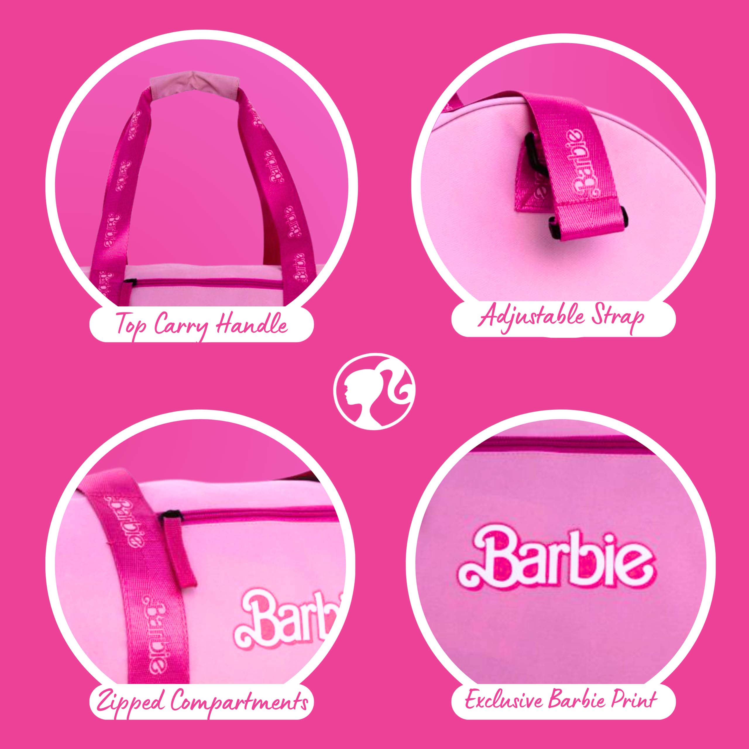 Barbie Bolsa Deporte Bolso Gimnasio Equipaje Infantil Accesorios Regalo Niñas