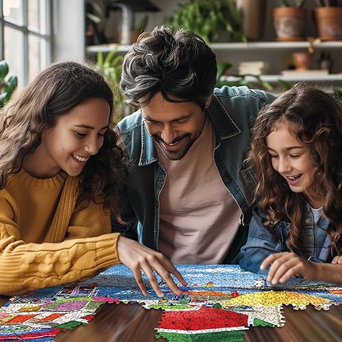 Miniatura 4 de White Mountain Rompecabezas de 500 piezas de sombrillas de playa, divertidos rompecabezas de verano para adultos y familia