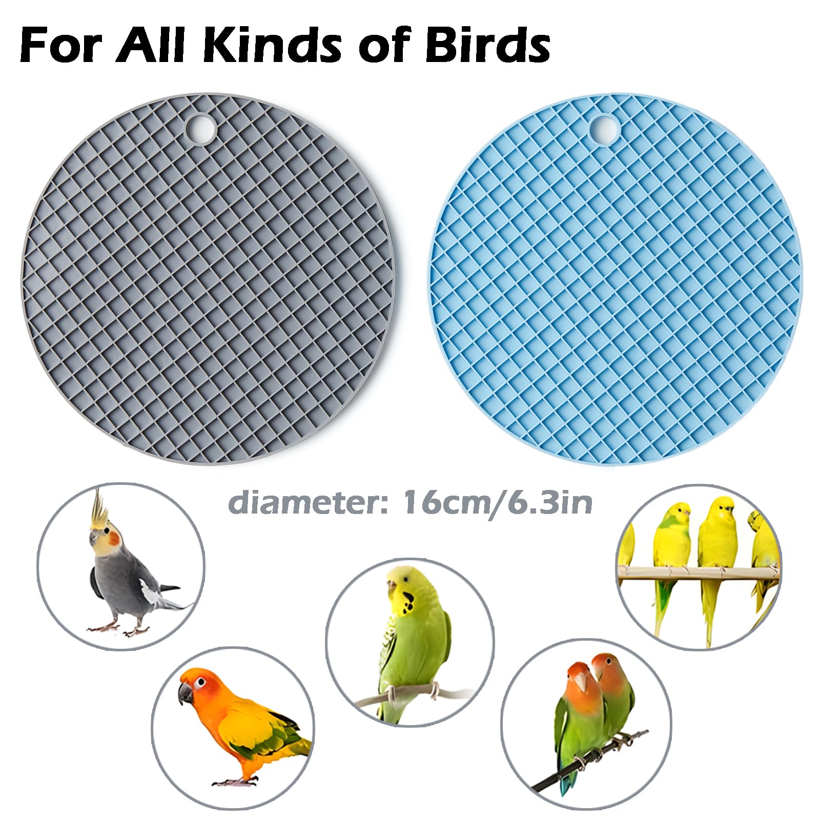 2Pcs Bird Foraging Toys Puzzle, Bird Slow Feeder Mats, Interactive Parrot Foraging Toys to Increase Feeding Time - Image 4