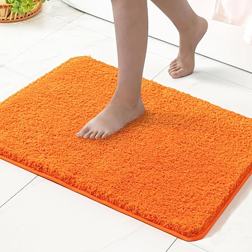 MIULEE Alfombras de baño absorbentes, suaves y pequeñas, antideslizantes y de secado rápido para baño, bañera, duchas, alfombra lavable a máquina