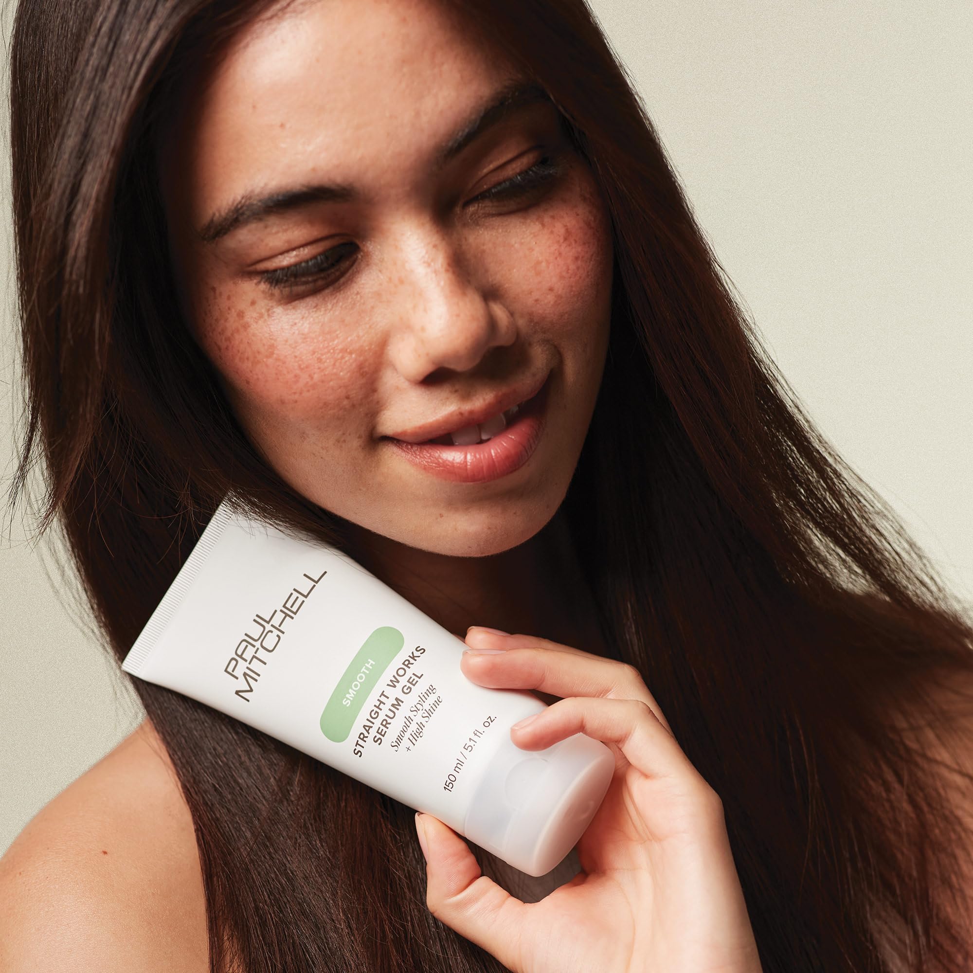 Paul Mitchell Straight Works Hair Gel, Smoothing Styler, Add Shine, For Frizzy Hair, 5.1 fl. oz