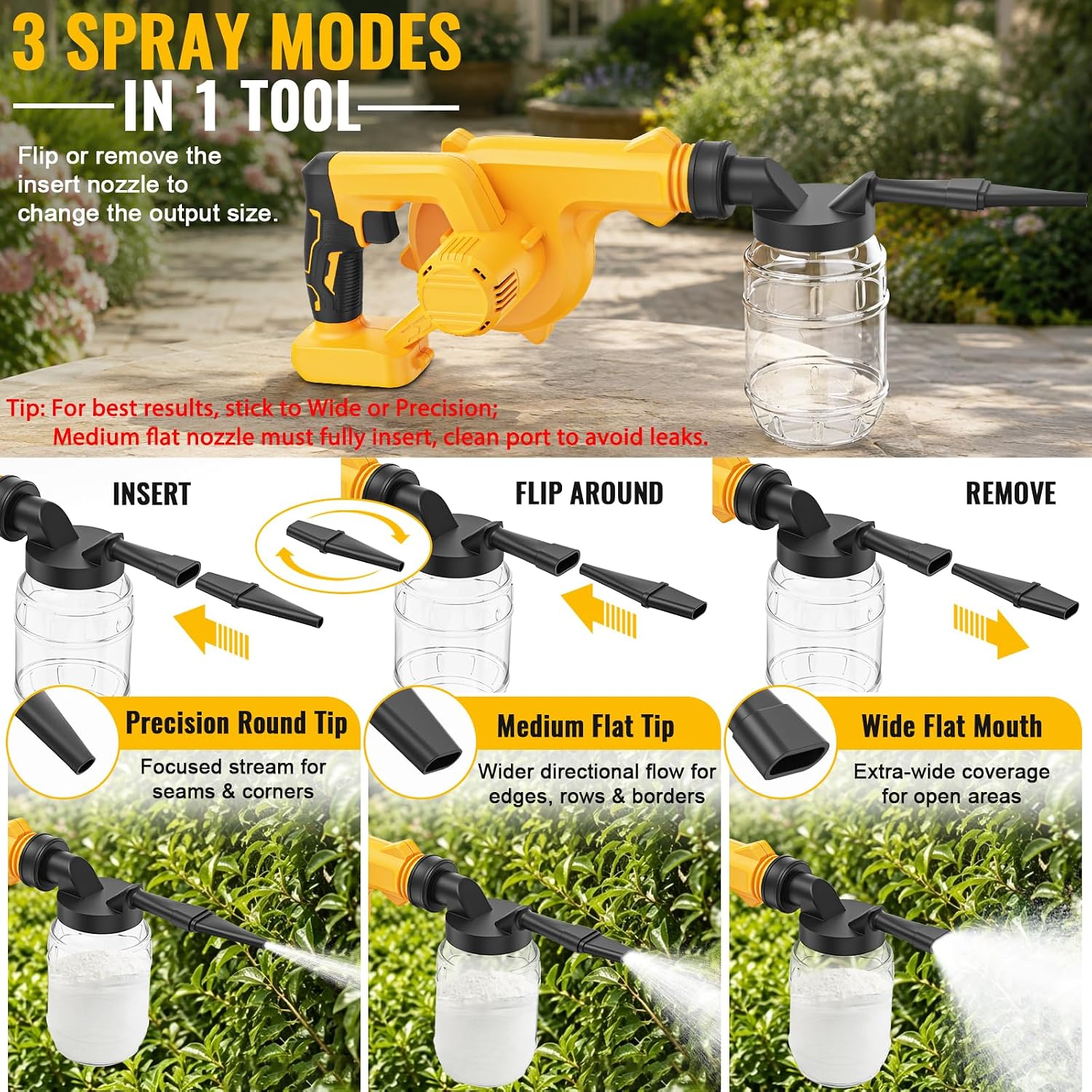 Electric Diatomaceous Earth Duster Compatible for Dewalt 20V Battery image 2