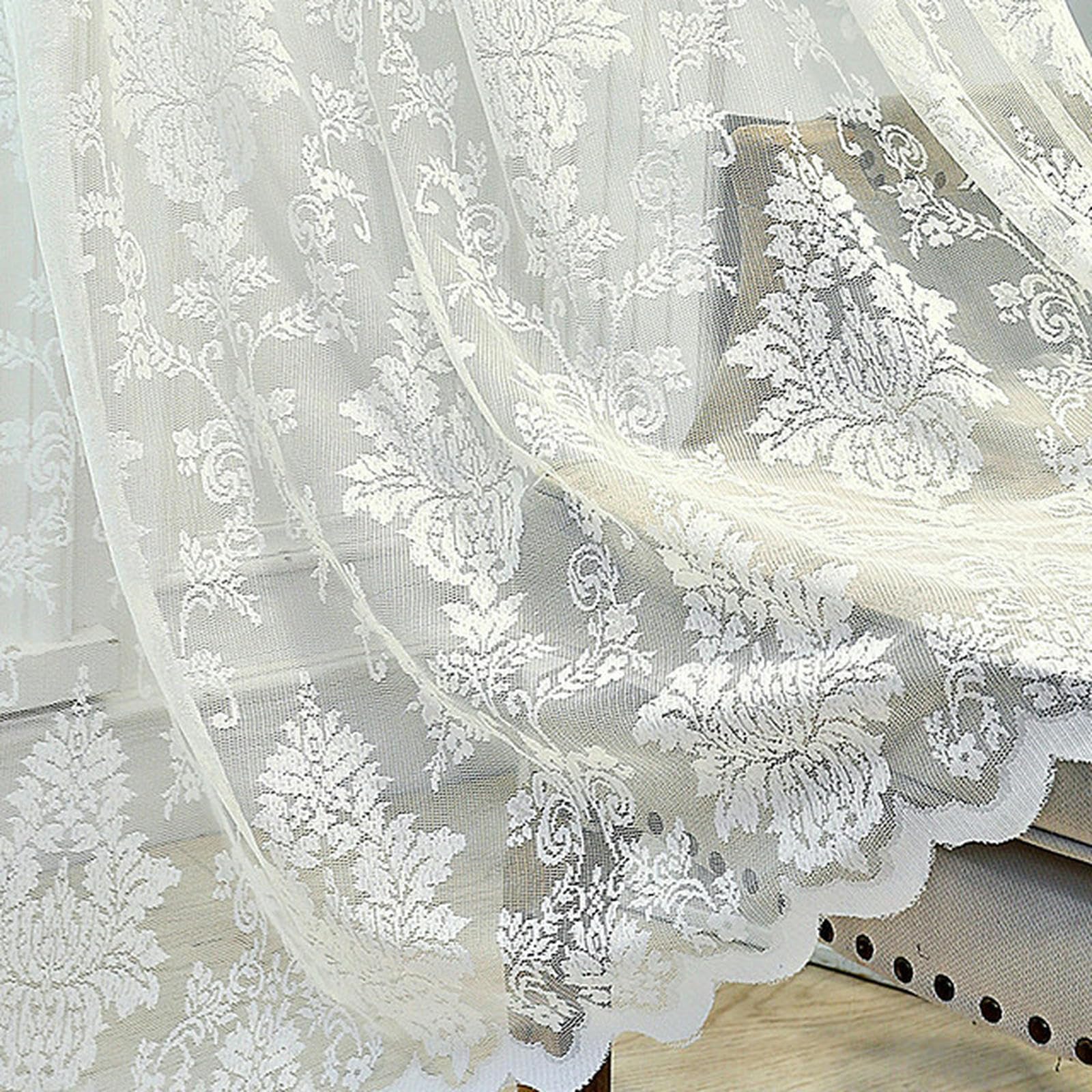 Rideaux en tissu grand format 100x250cm occultant léger blanc