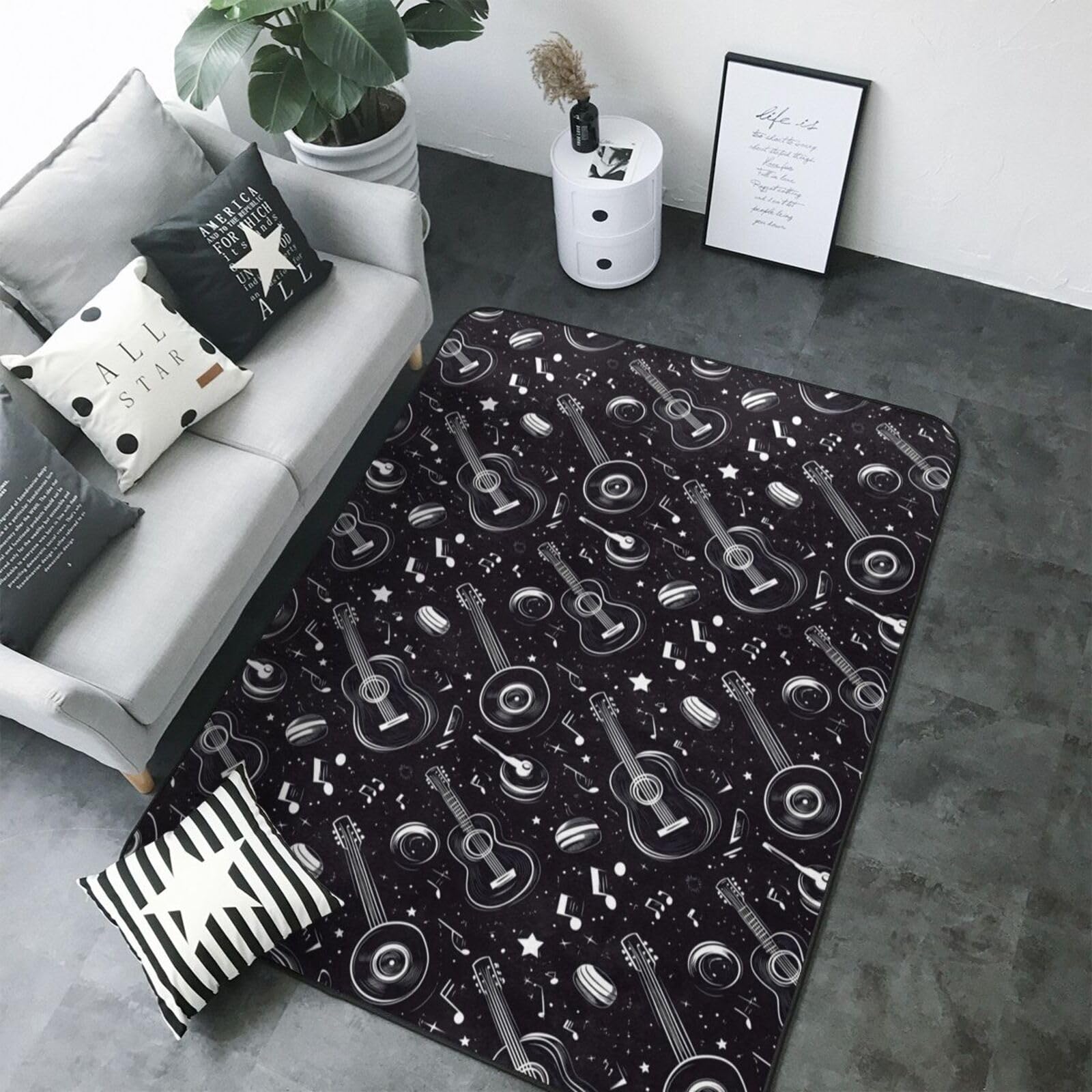 Tapis de salon lavable et antidérapant contre les chutes