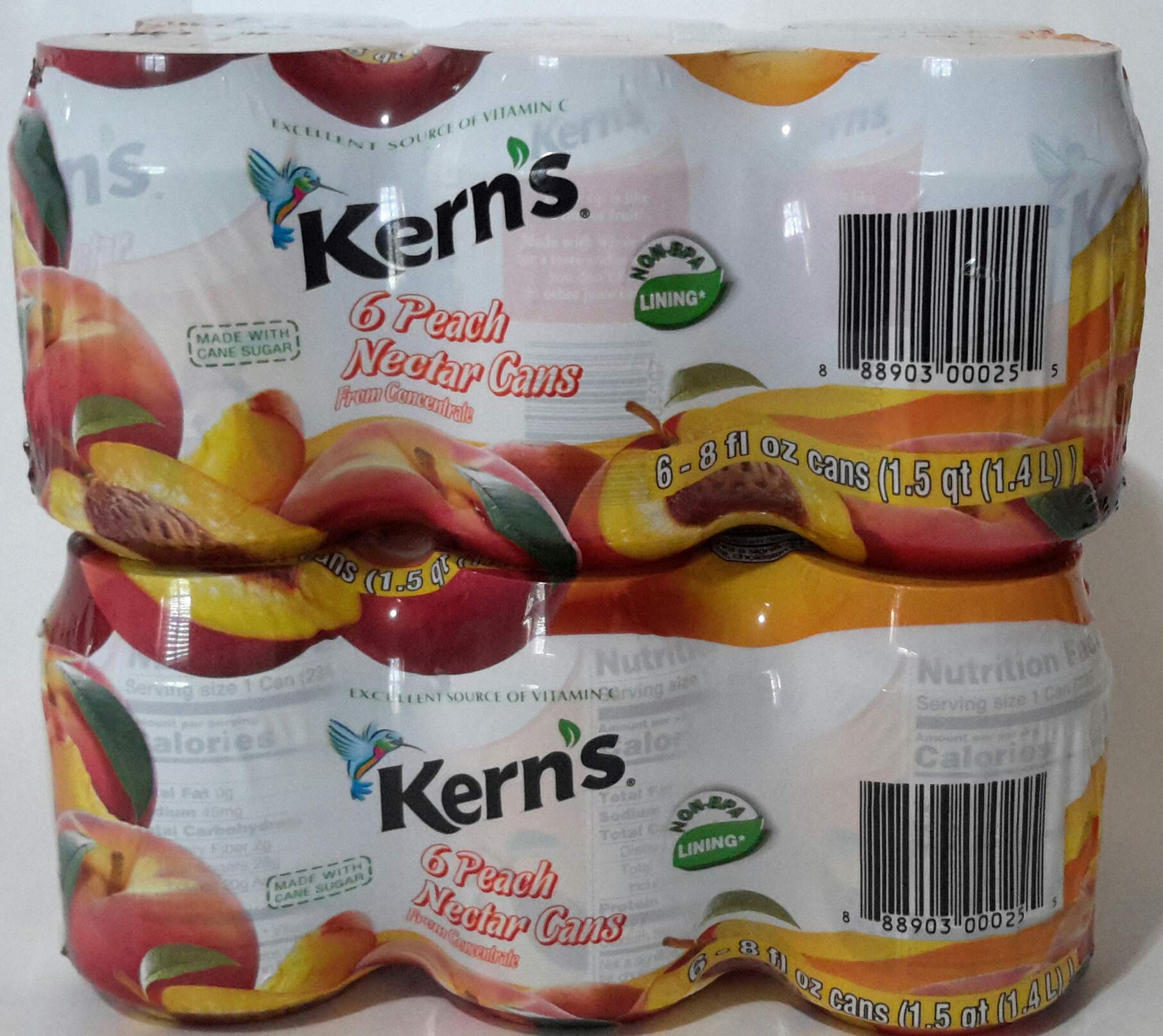 Kern's Peach Nectar, 12 - 8 Oz Cans