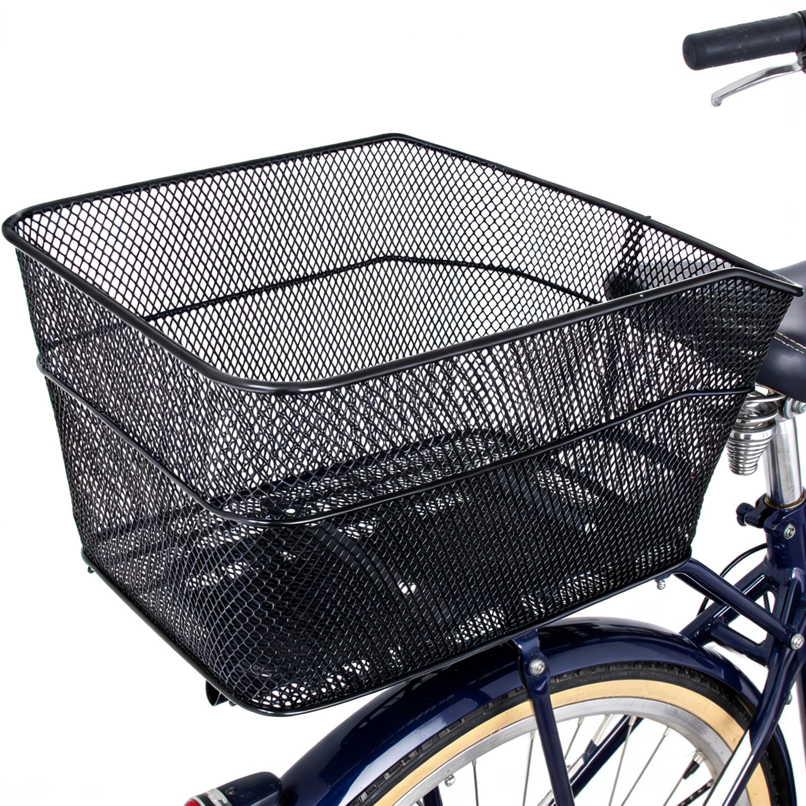 Cesta Trasera para Bicicleta, Cesta Trasera Grande para Bicicleta, Estable, con Accesorios de Montaje para Perro Pequeño, Compras, Picnic, Mochila Escolar