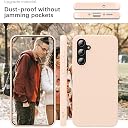 YATWIN Silicone Back Case for Samsung Galaxy A35, Soft-Touch Phone Back Cover for Samsung Galaxy A35 - Link Pink gallery image