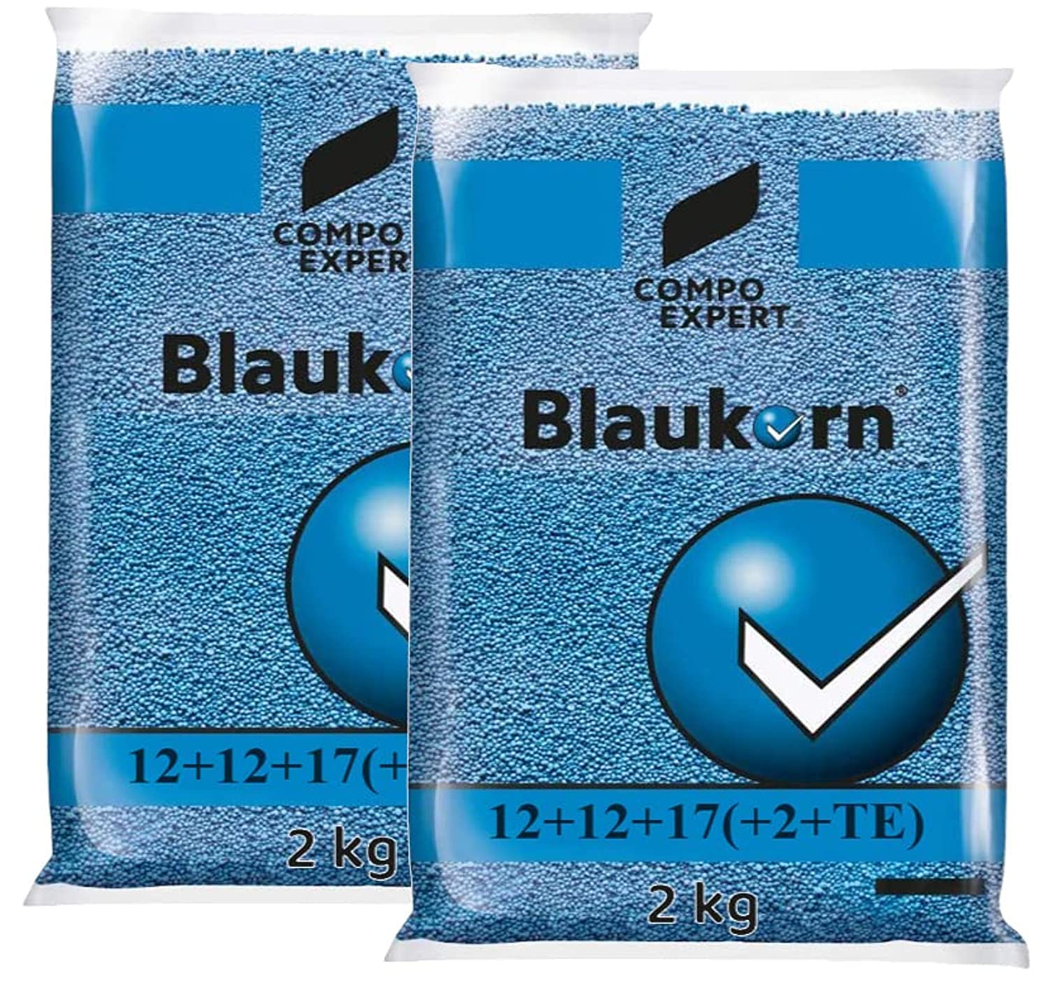 Original Blaukorn 12-12-17 NPK Fertilizer, Made in Germany (Pack of Two) 2 kgs each.