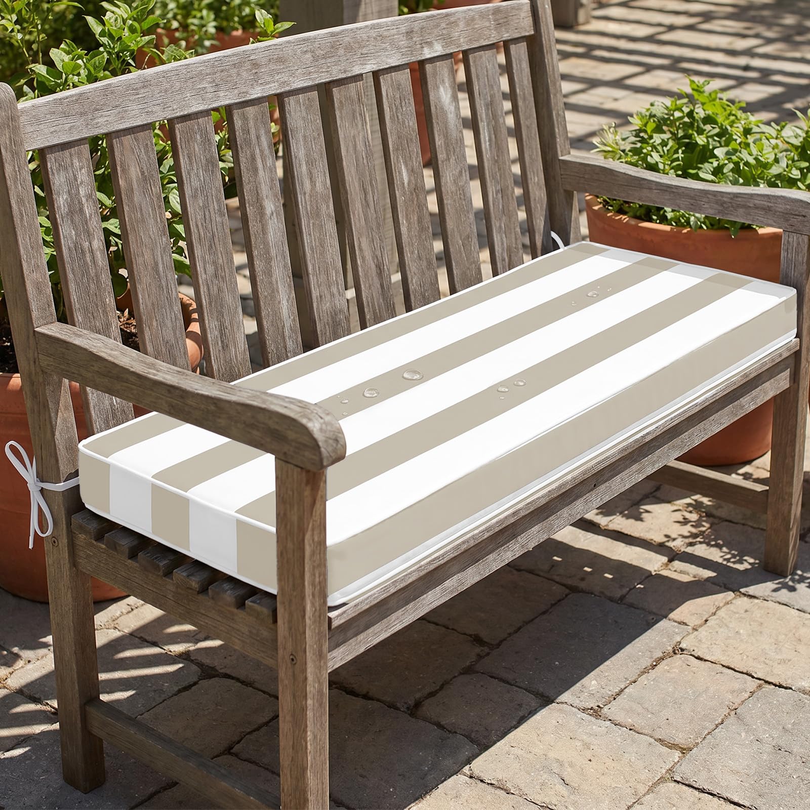 Outdoor Bench Cushion,Waterproof Outdoor Seat Pad,Thick Bench Seat Cushion