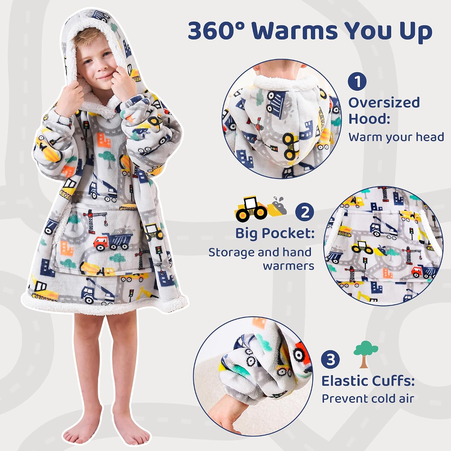 Viviland Wearable Blanket Hoodie for Kid