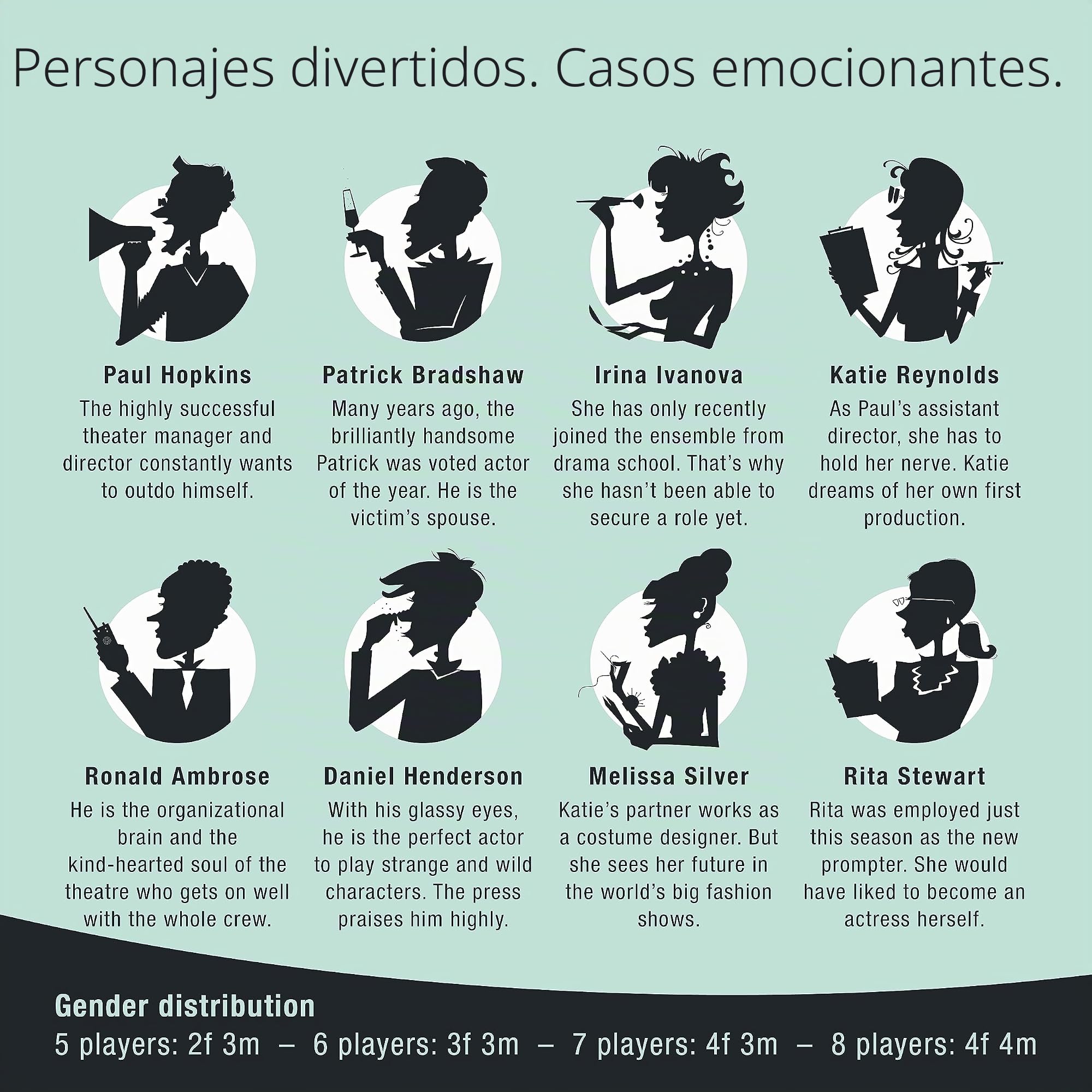 Culinario Mortale Deadly Fame - Un Juego Moderno de Cena misteriosa de Asesinato para 5-8 Jugadores