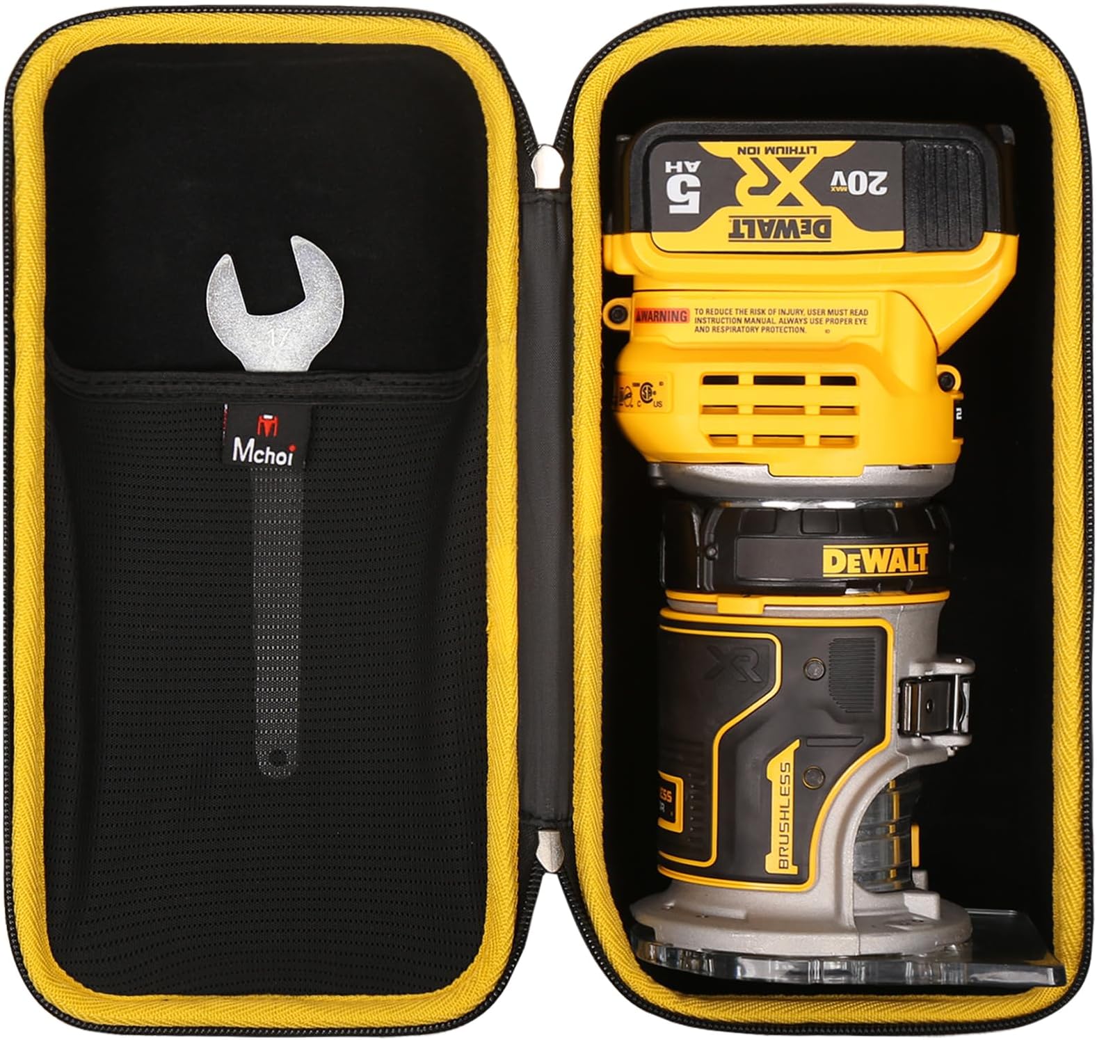 Hard Portable Case Compatible for DEWALT 20V Max XR Cordless Router (DCW600B),Case Only