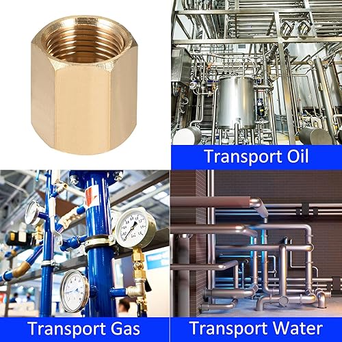 Miniatura 7 de Paquete de 4 accesorios de tubería de rosca hembra  18 de pulgada G rosca hembra de varilla hexagonal, adaptador de acoplador rápido, se aplica al