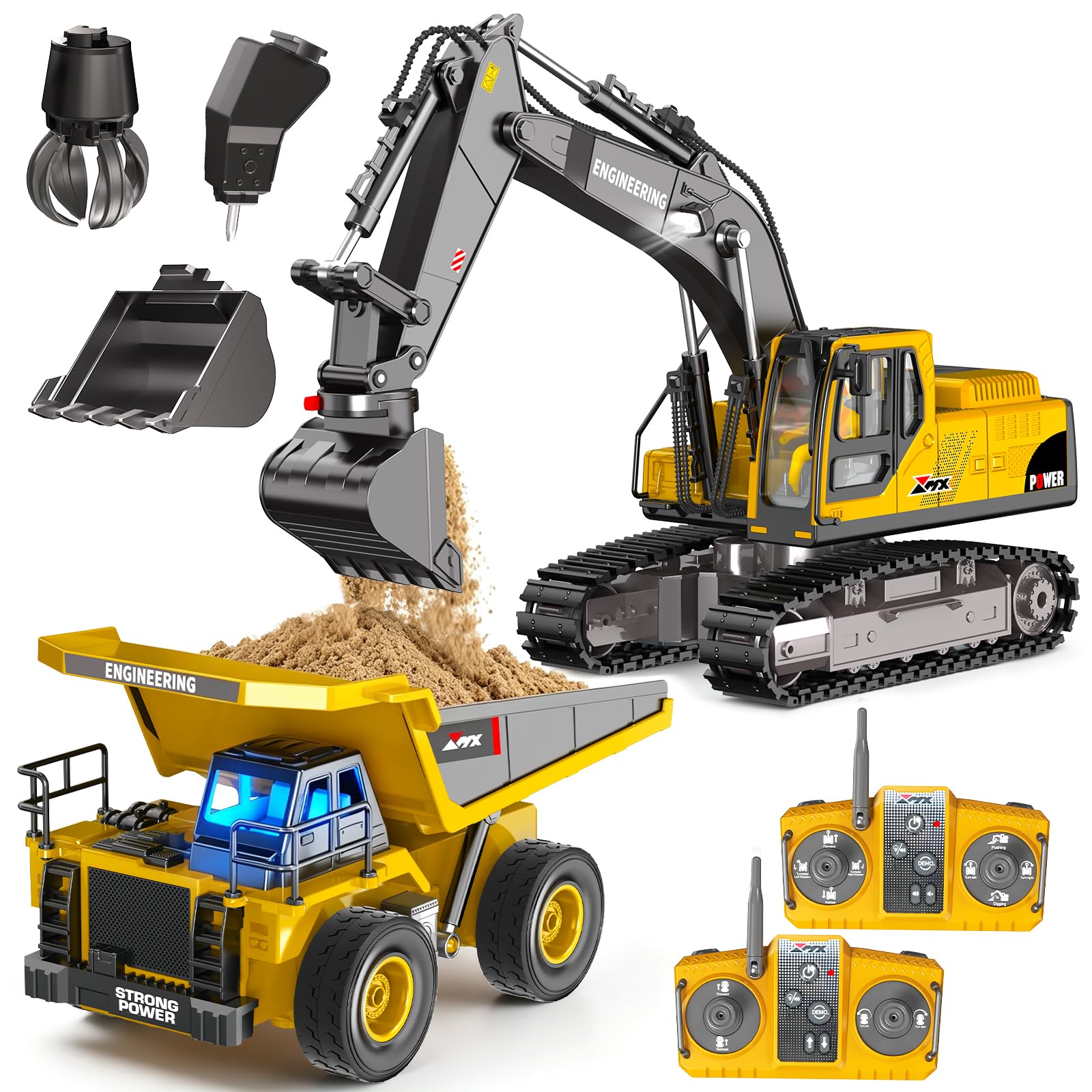 CozyBomB Excavator & Truck Set