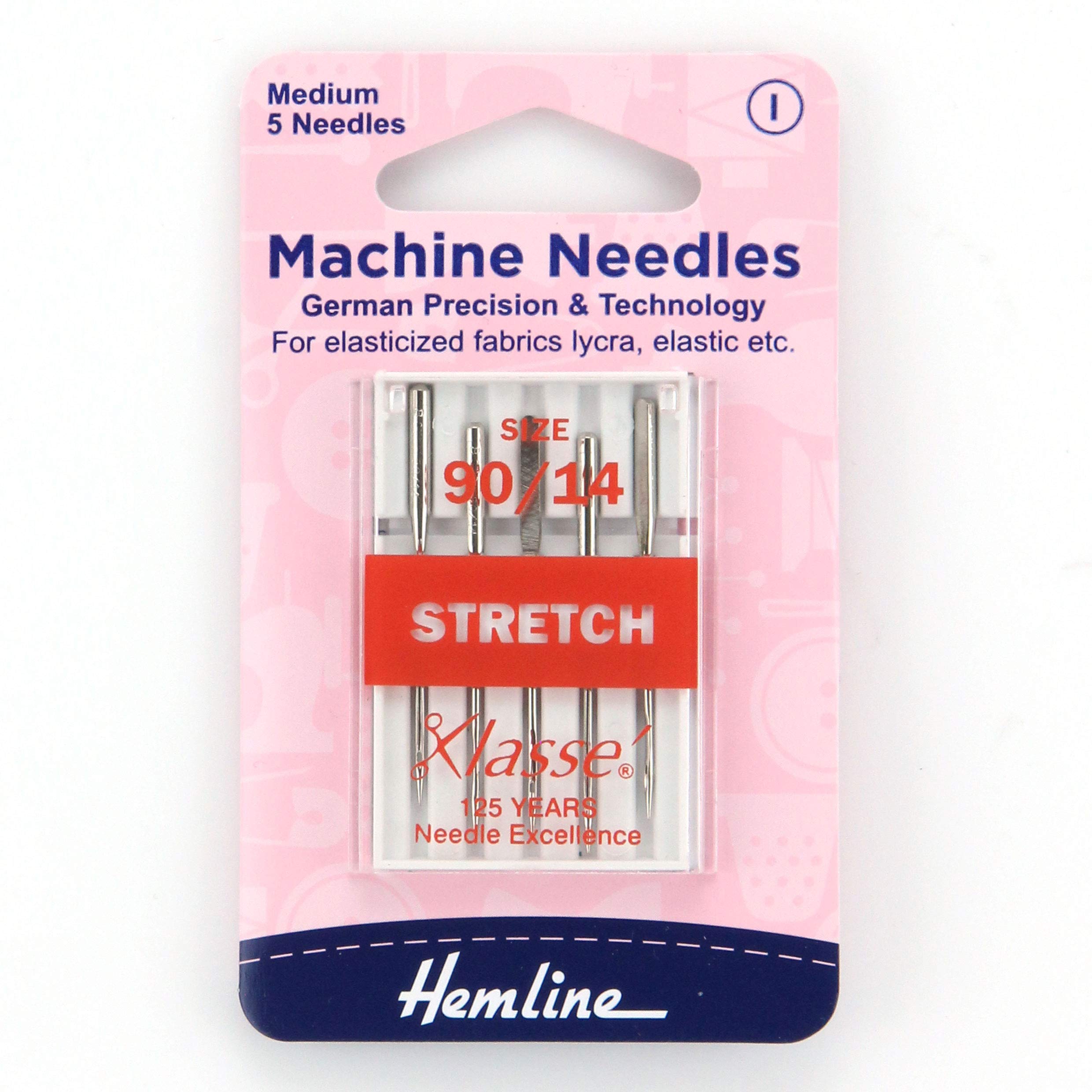 Hemline Sewing Machine Needles X 5/6/10. Ballpoint, Stretch, Universal, Jeans, Quilt. Size 6