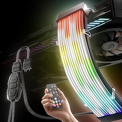 Amazon.com: Asiahorse Aurora Pro RGB Cable Cover with 108 Addressable ...