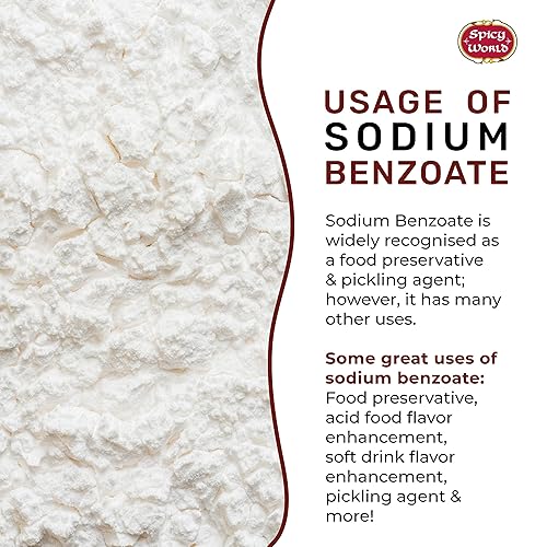 Miniatura 4 de Spicy World Benzoato de sodio 5 libras (80 onzas) - 99% USP/FCC grado, aditivo y conservante