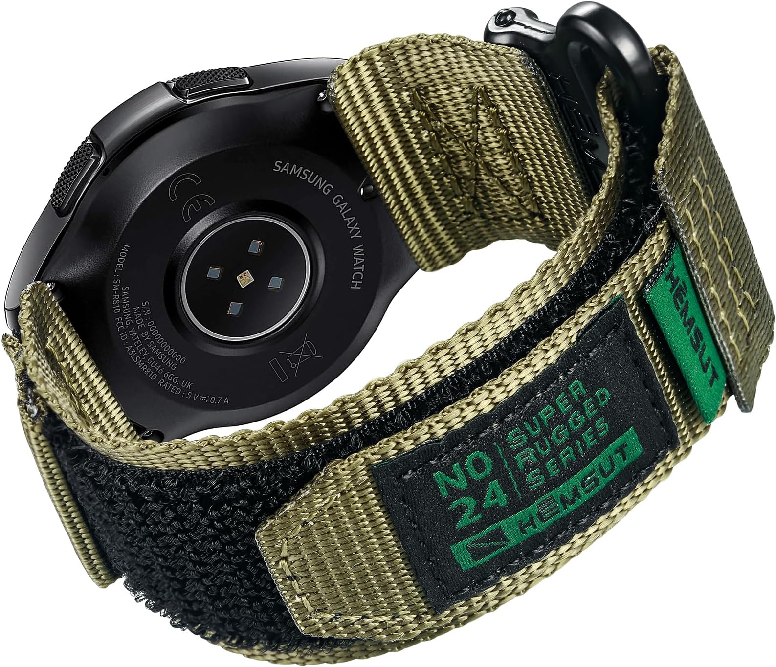 - Quick Release Watch Band for Samsung Galaxy Watch 7/6/5/5 Pro/4/3/Gear S3/S2/Active 2, Nylon Strap for Amazfit GTS 4/4 Mini/3/2 /2e/2 mini, Bip 3 Pro/3/U Pro/Bip/Lite/S/S lite, Hook Loop Strap for Amazfit GTR 2e/ GTR 2/ GTR 3 Pro/GTR 3/ GTR 4