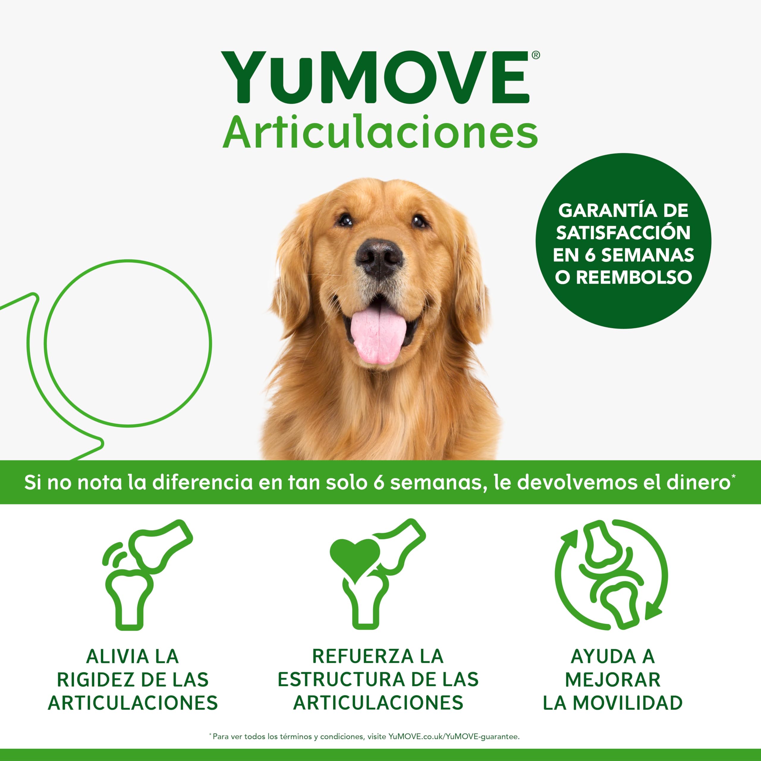 YuMOVE Condroprotector Perros 5-8 Años - 120 Masticables - Articulaciones Perro Adulto con Mejillon Labio Verde Complejo ActivEase de 150mg Cada Masticable - Refuerza Movilidad & Estrutura Articular