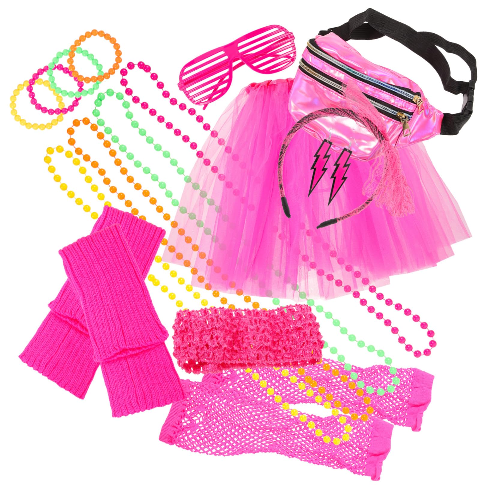 Accessoires de Costumes Années 80 pour Femmes, Ensemble 1 Set Rétro