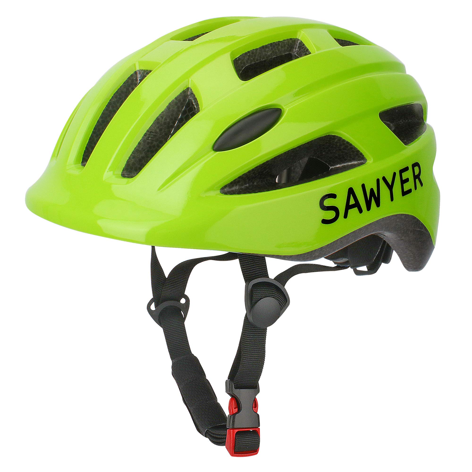 Sawyer Bikes - Casco Infantil Ajustable - Niños 2 a 10 Años (Verde)