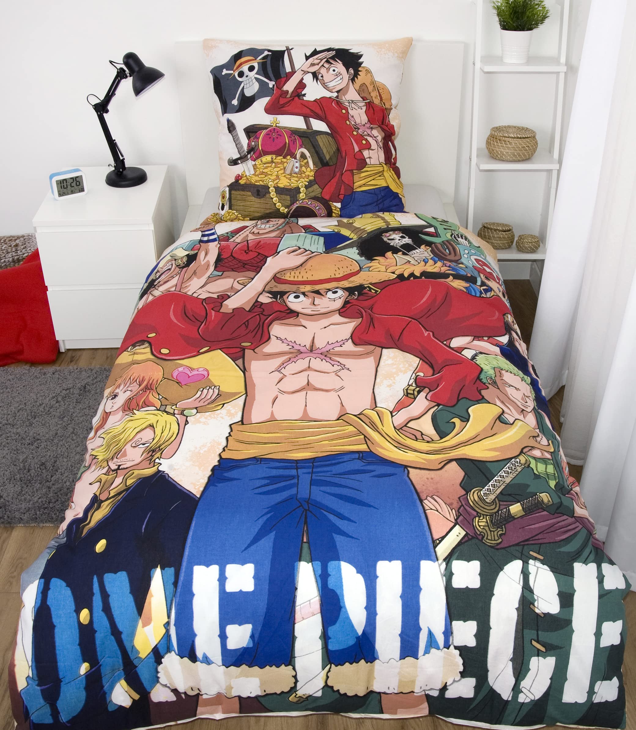 Herding One Piece Bettwäsche-Set, Wendemotiv, 135x200 cm, 80x80 cm, Baumwolle Renforcé