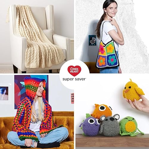 Miniatura 4 de Red Heart Hilo Super Saver, paquete de 3, negro, 3 unidades