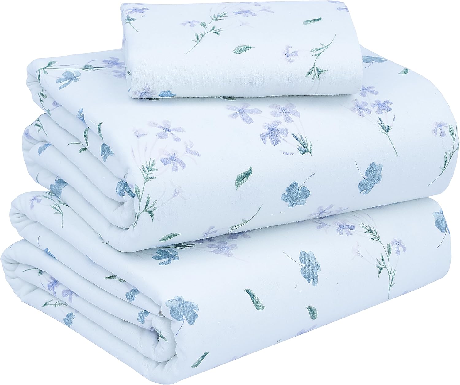 RUVANTI Flannel Sheets Twin XL Size 100 Cotton Brushed