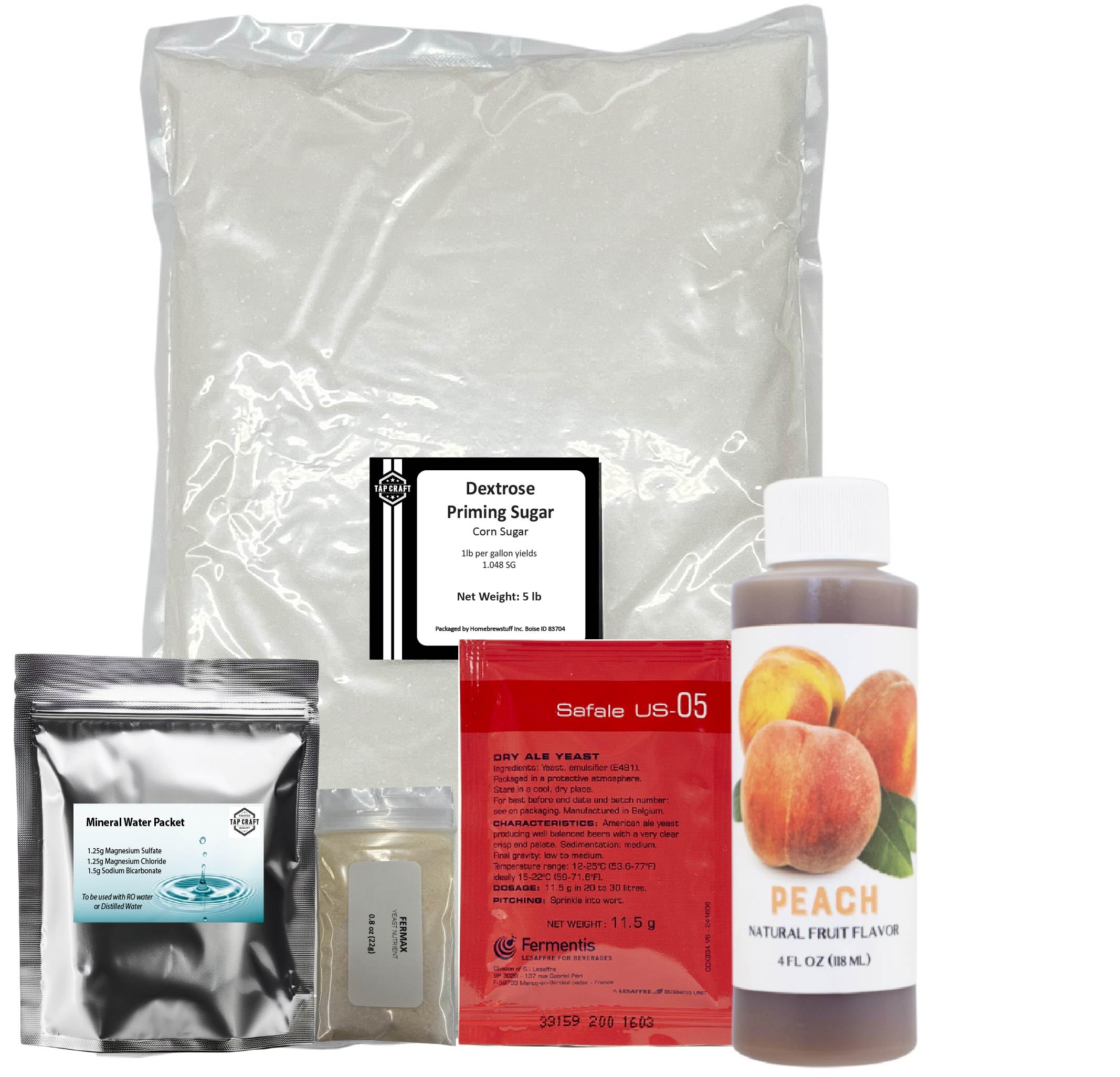 TAPCRAFT - Peach Hard Seltzer Recipe Kit - Make Your Own Seltzer at Home - Great Gift Ideas