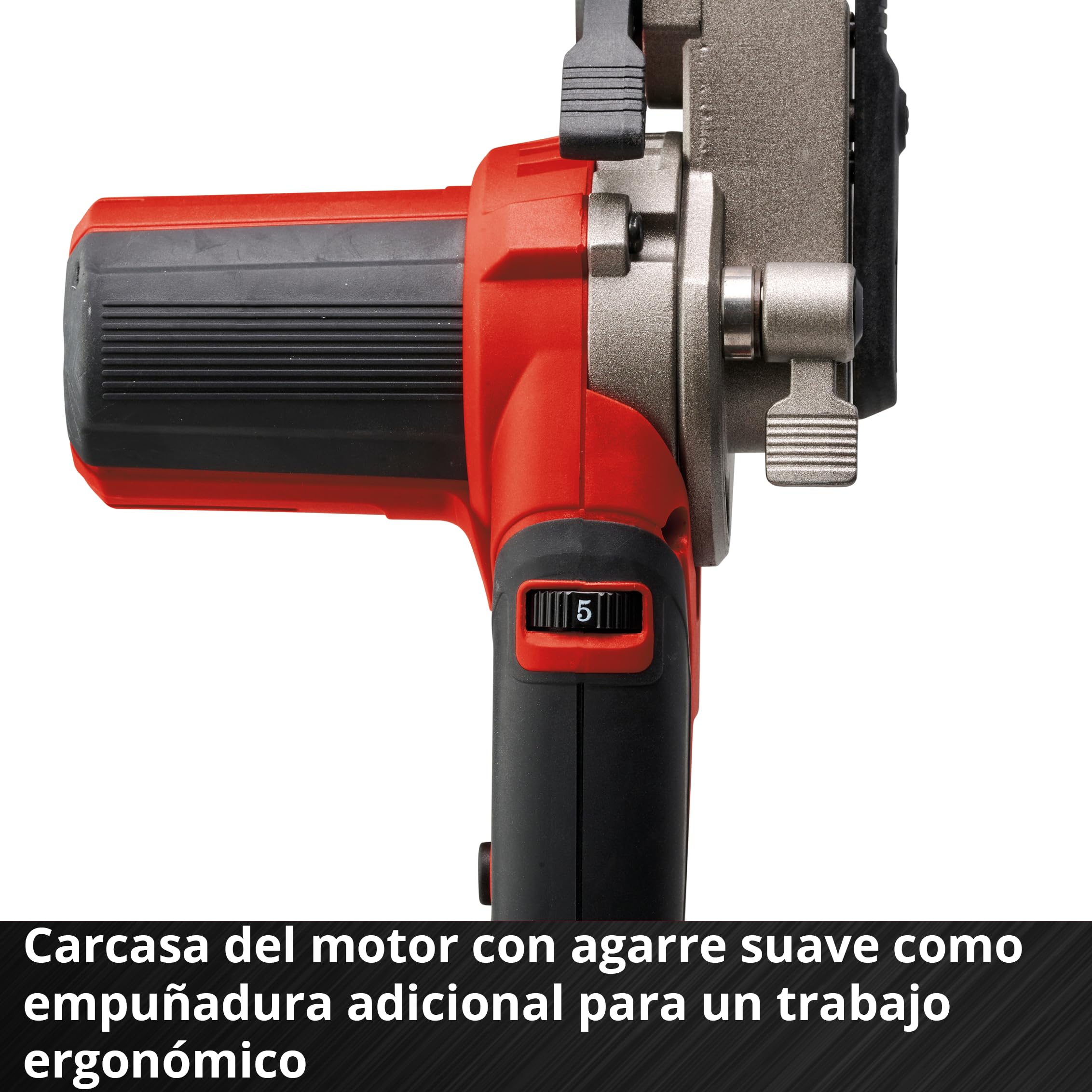 Einhell Lima de cinta con batería TE-BF 18 Li-Solo Power X-Change (18 V, velocidad hasta 1700 m/min, 2 brazos de lijado de 9 mm y 13 mm, incl. 12 cintas abrasivas, sin batería)