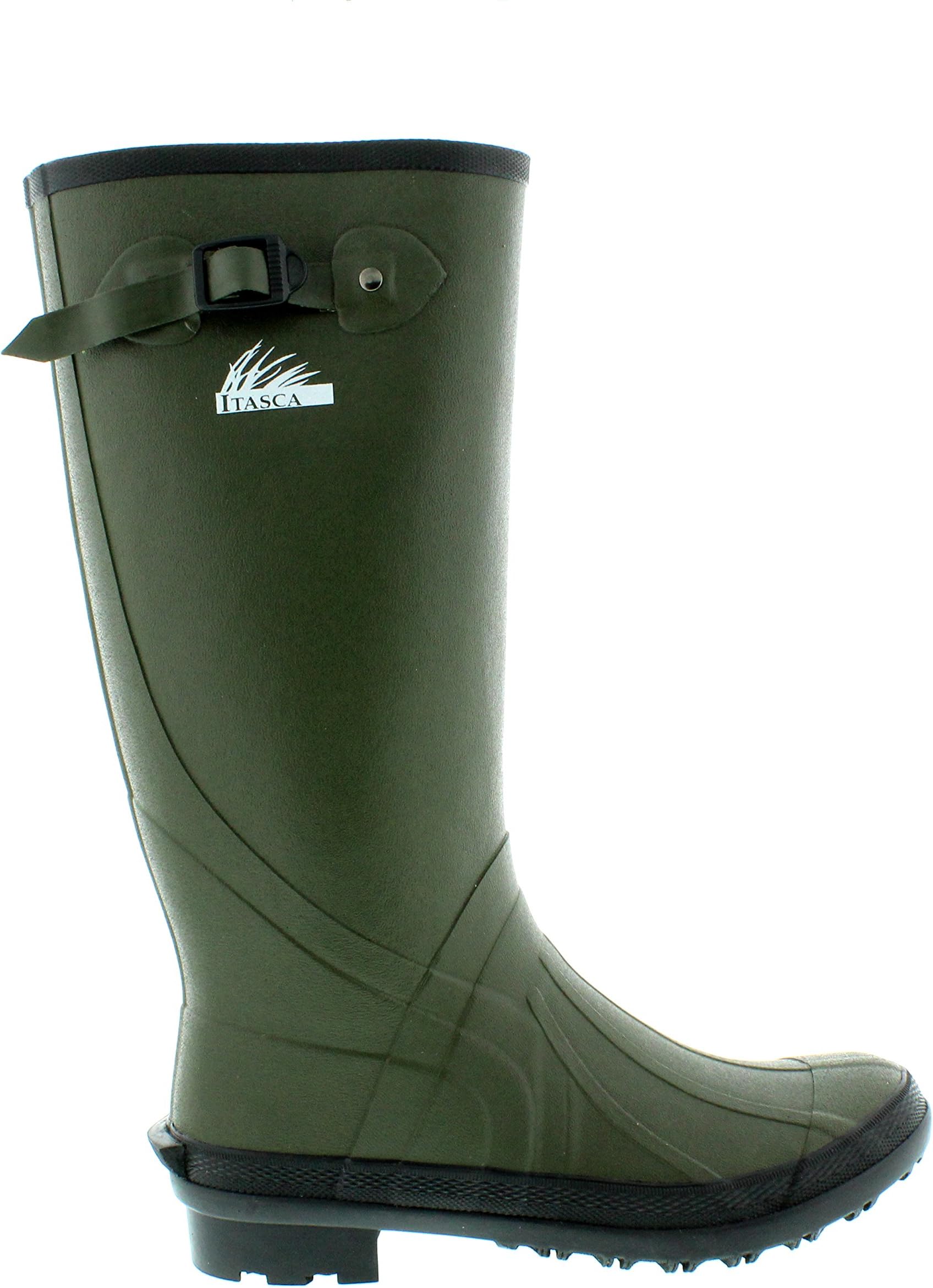 Itasca Men's Waterproof Swampwalker Classic Chore Removable Liner Rain Boot