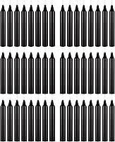 Vista 35 de Mega Candles 12 velas cónicas marrones sin perfume, velas de cera vertida a mano de 10 x 7/8 pulgadas, decoración del hogar, recepciones de boda