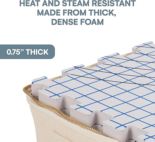 Miniatura 14 de KnitIQ - Bloques de tapetes para tejer y proyectos de ganchillo, tableros de bloques extragruesos, con cuadrículas, 150 pines en T y bolsa