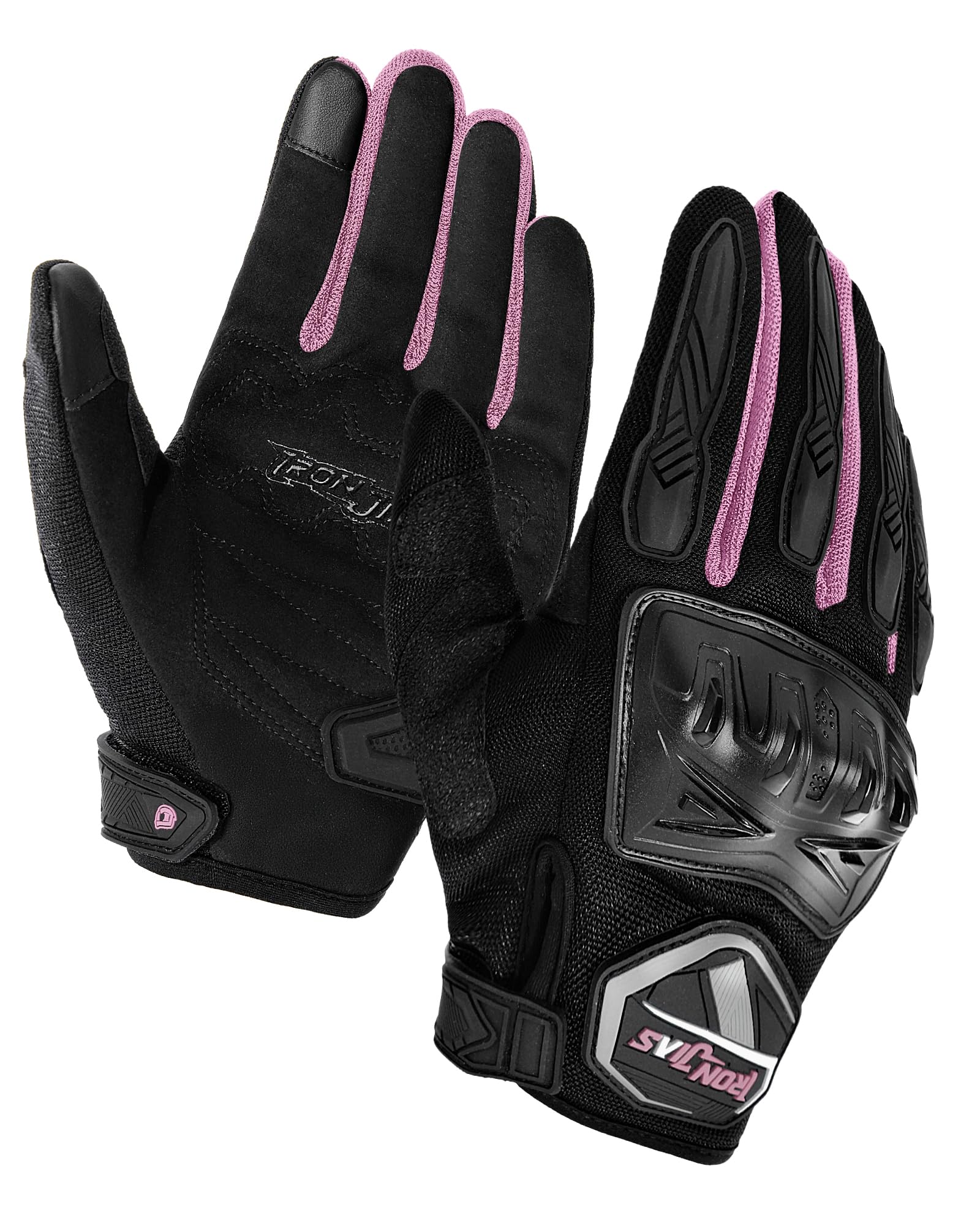 BORLENI Sommer-Motorradhandschuhe Herren, Touchscreen, Knöchelschutz