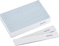Vista 19 de 25 Piezas Limas de Uñas Rectangulares Grano 100/100, Pulidores de Uñas Reutilizables de Doble Cara Lijas de Esmeril Limas de Uñas para Uñas