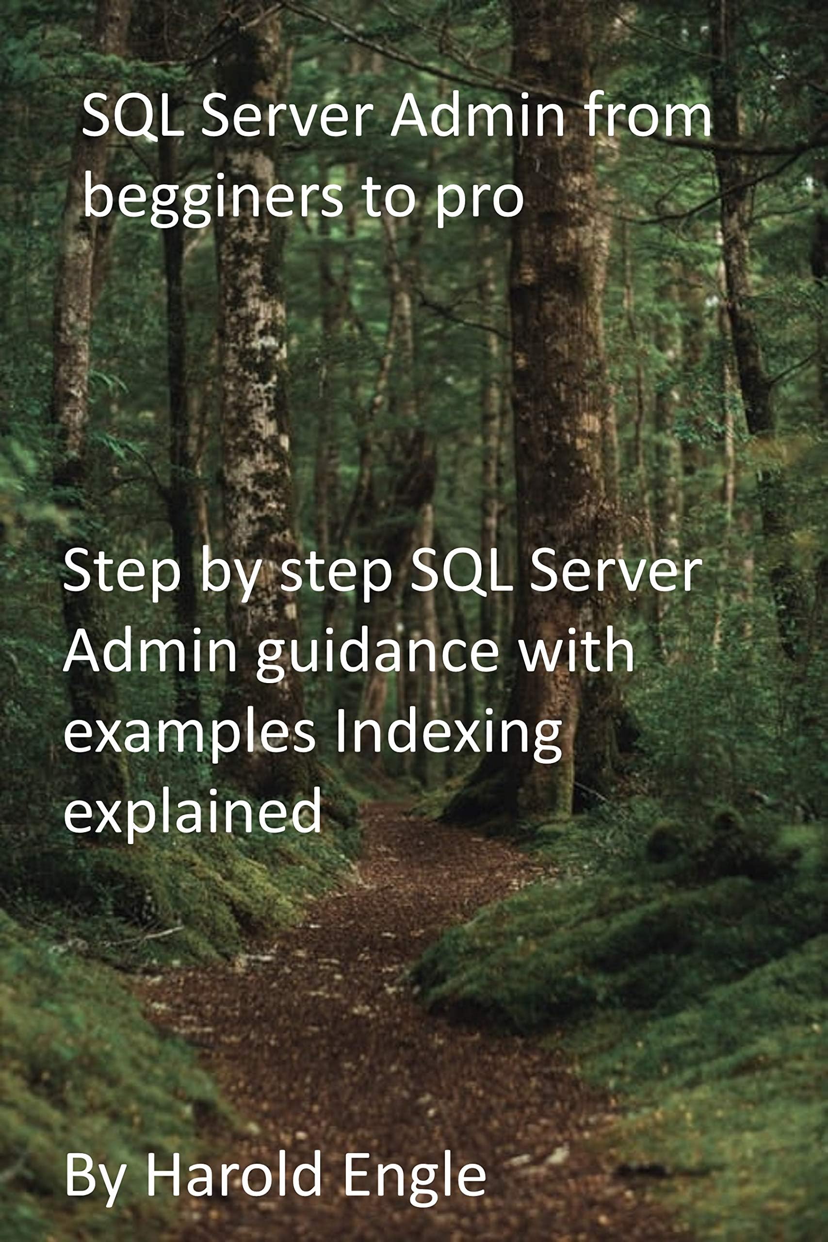 SQL Server Admin from begginers to pro: Step by step SQL Server Admin guidance with examples Indexing explained