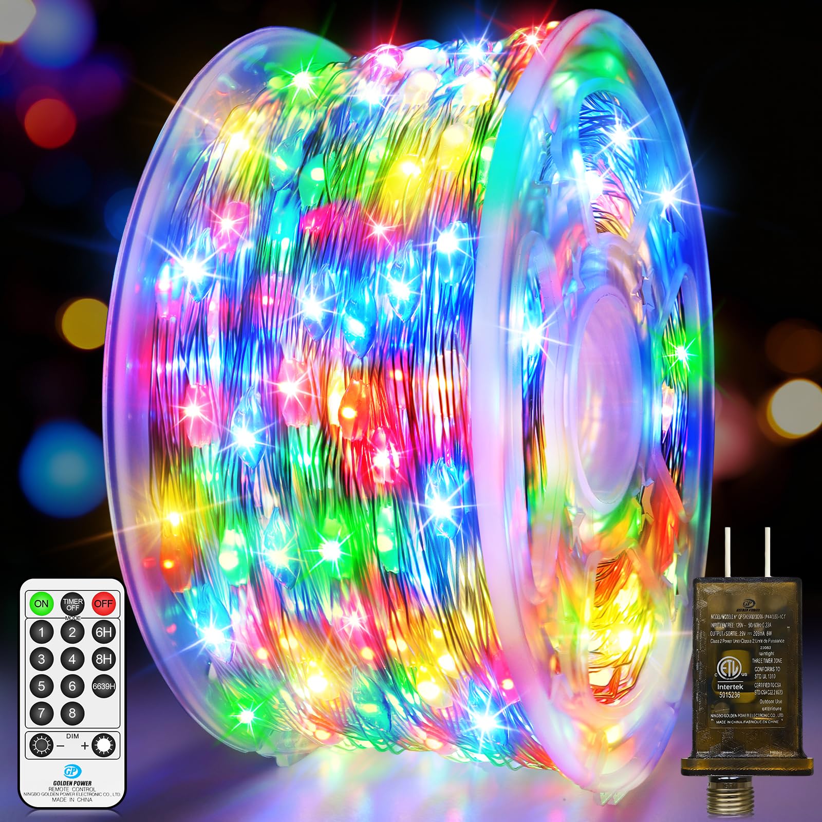 132 FT 400 LED Fairy Lights Plug in Christmas String Lights Outdoor Waterproof Twinkle Lights with Timer 8 Modes Memory for Holiday Wedding Party Tree