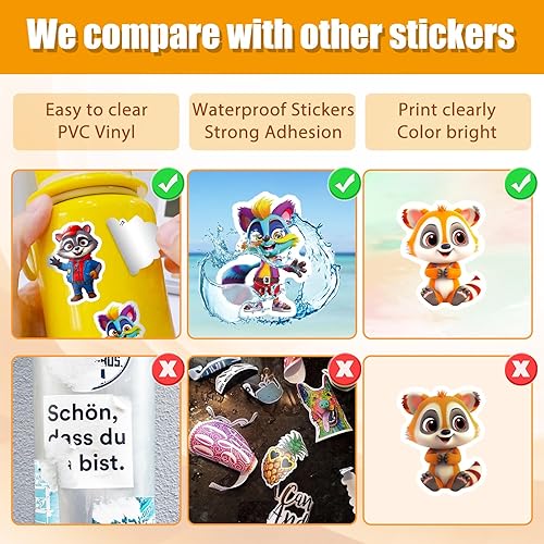 Miniatura 7 de 100 calcomanías de panda rojo fresco para niños, calcomanías de panda rojo para botella de agua, calcomanías de vinilo impermeables para laptop,