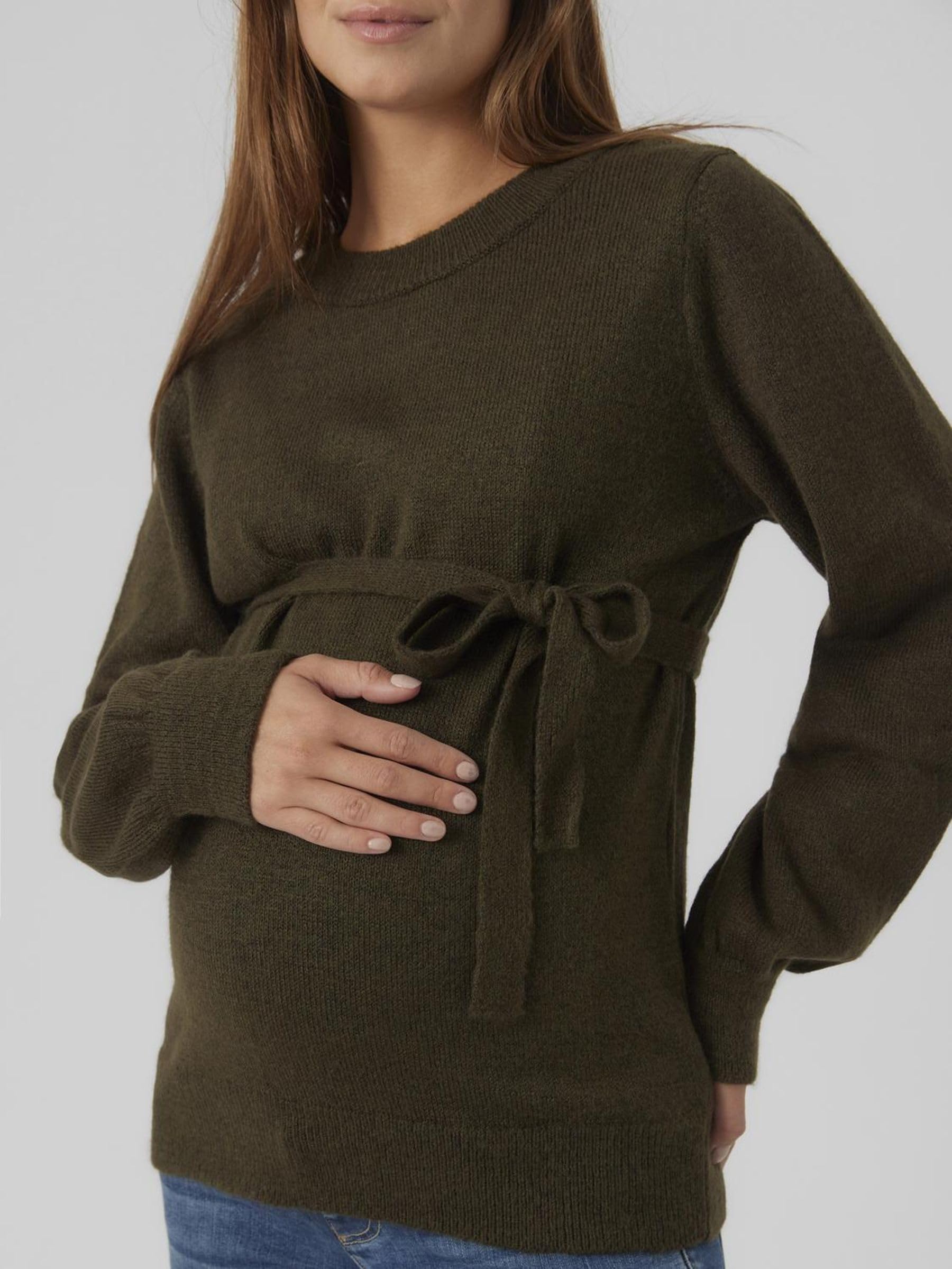 MAMALICIOUS Noos - Bañera de Melamina L/S Knit Top A Sudadera Mujer (Pack de 1)