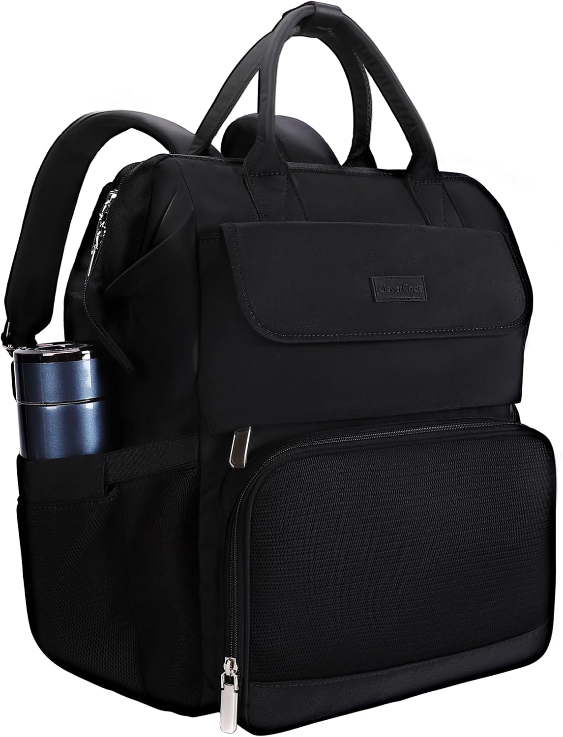 Laptop Backpack for Women & Men. 15.6 Inch Computer Backpack for Work Business, Waterproof Teacher Nurse Bag with Large Capacity, Lightweight College Bookbag Bags, Casual Daypack for Travel Grey