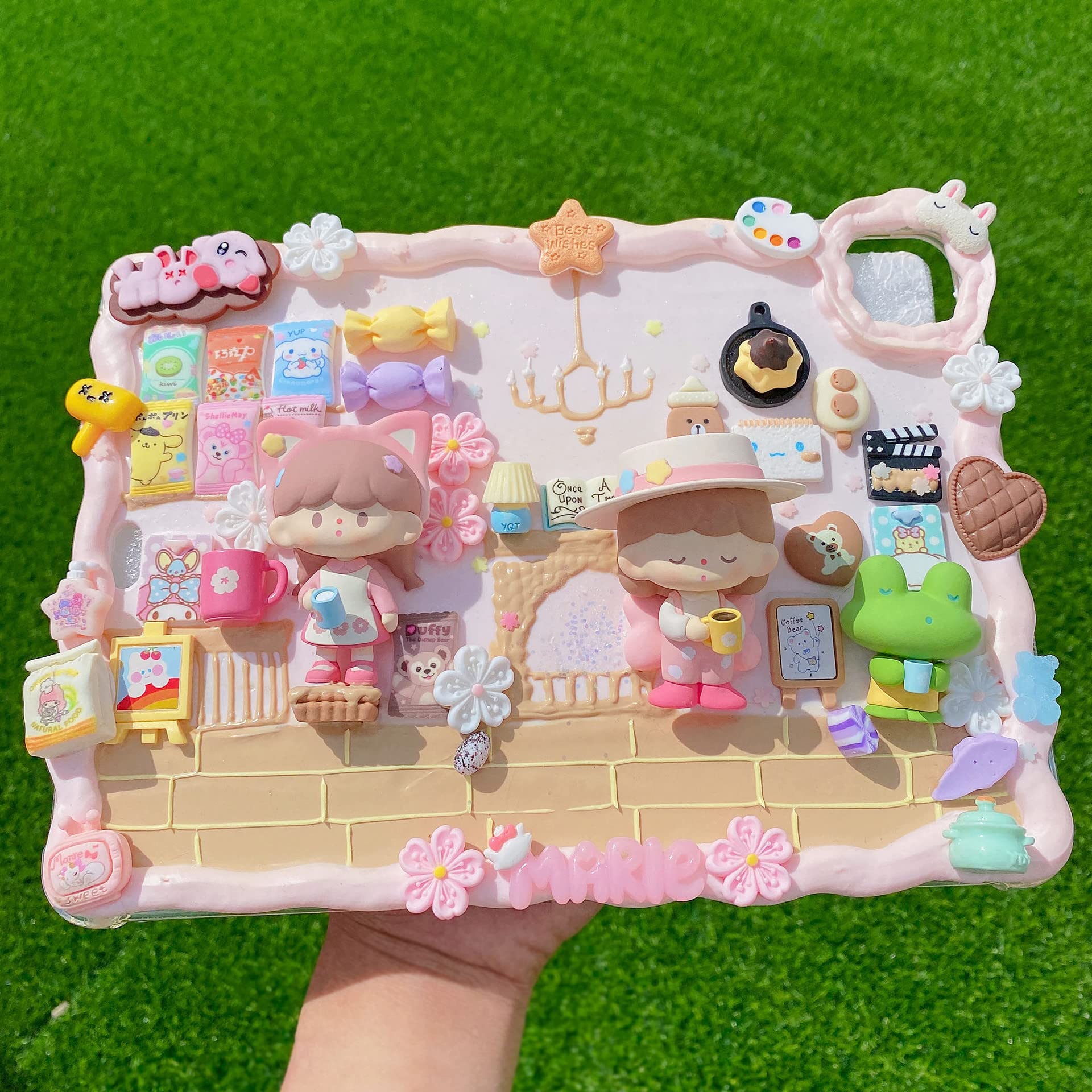 Ulalaza 100pcs Cute Slime Charms Mixed Set Resin Flatback for DIY Craft Making Ornament Scrapbooking Beads Assorted Candy Fruit Cake Trellis