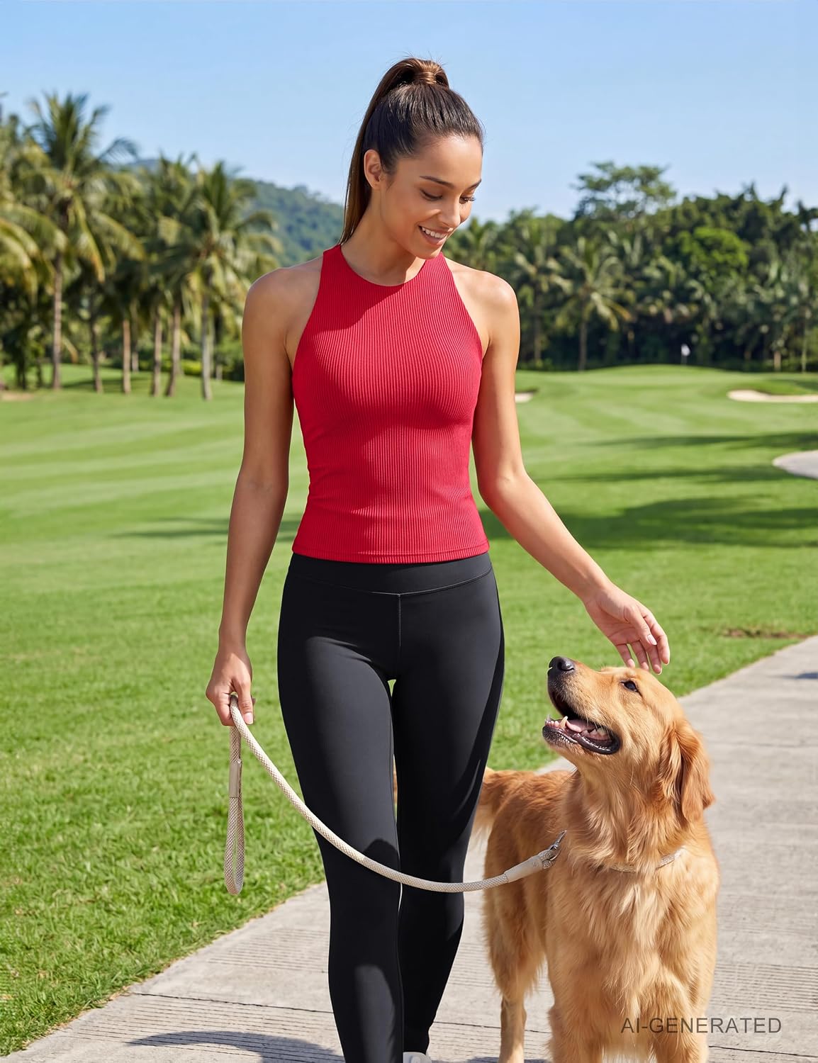 BMJL Womens Tank Tops with Built in Bras Ribbed High Neck Racerback Workout Tops for Women