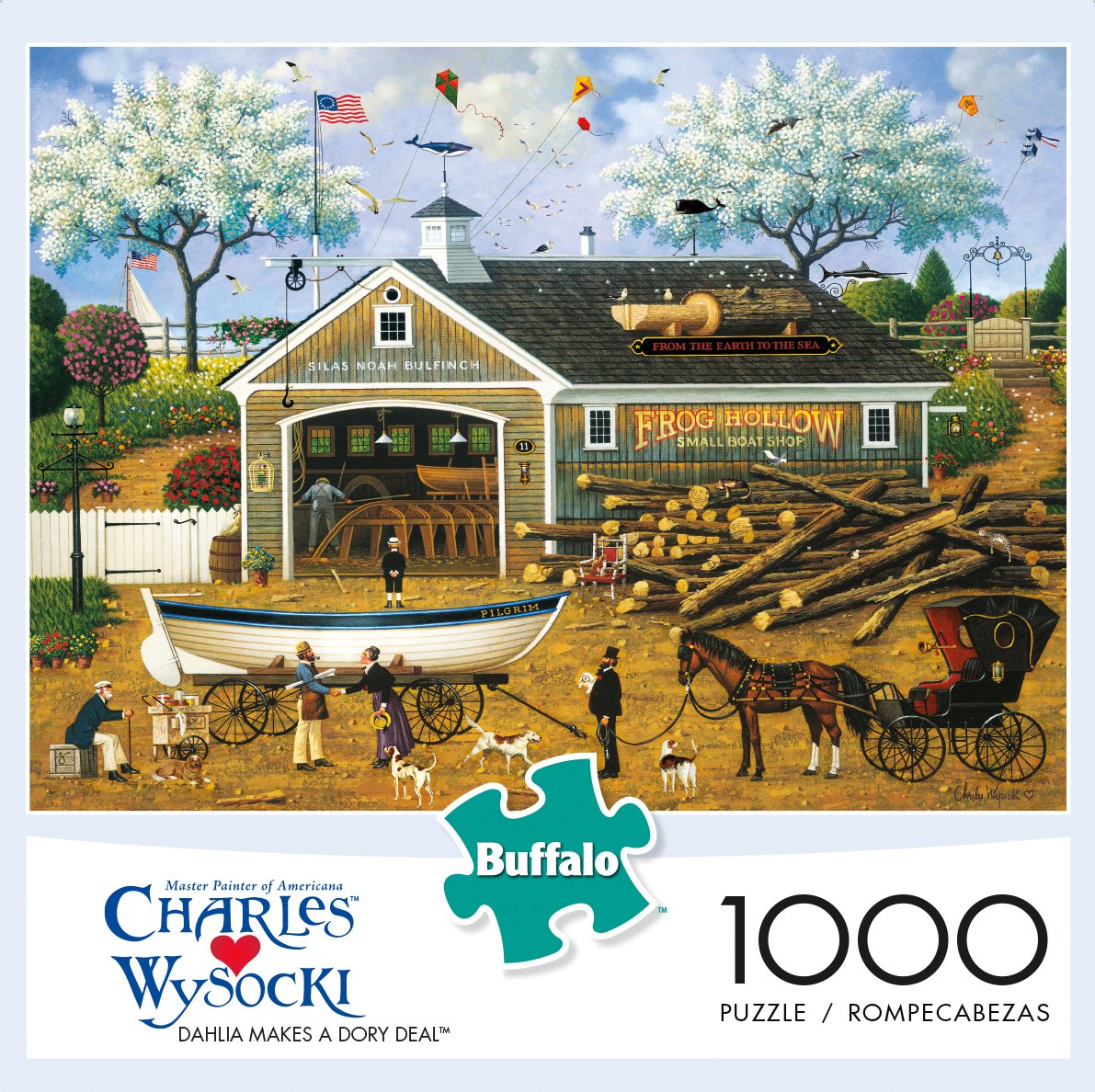 Amazon.com: Buffalo Games - Charles Wysocki - Dahlia Makes a Dory