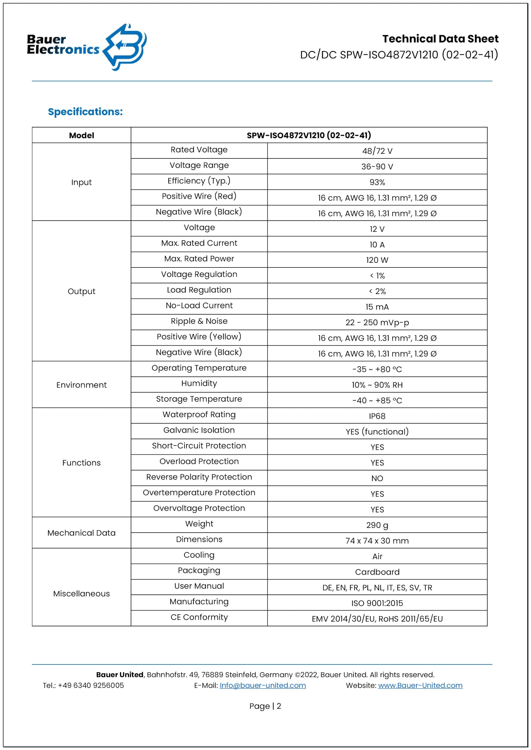 Convertidor de voltaje DC-DC aislado 48-V / 60-V / 72-V / 84-V a 12-V 10-A 120-W | Convertidor aislado galvánicamente regulador de voltaje estabilizador de voltaje limitador